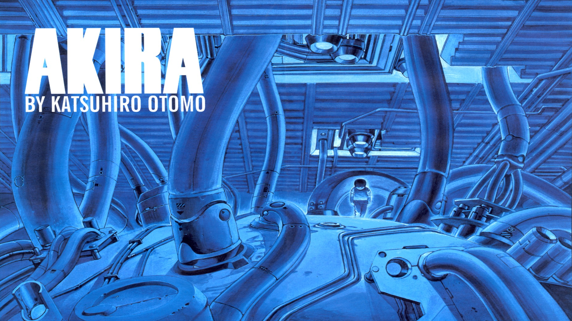 Akira Katsuhiro Otomo Anime Blue Cyan Artwork Science Fiction 1920x1080