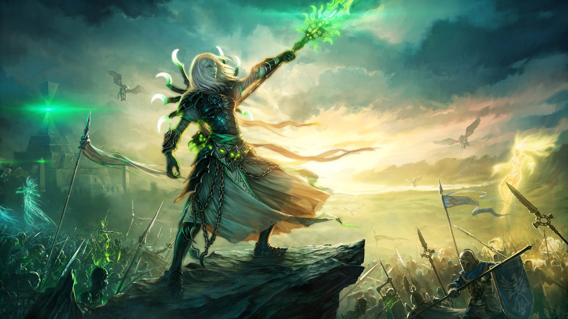Fantasy Art Battle Magic Video Games Heroes Of Might And Magic 1920x1080