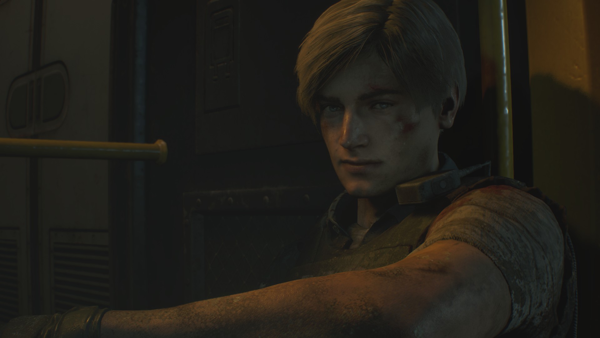 Resident Evil Men Screen Shot Video Games Resident Evil 2 Remake Leon S Kennedy 1920x1080