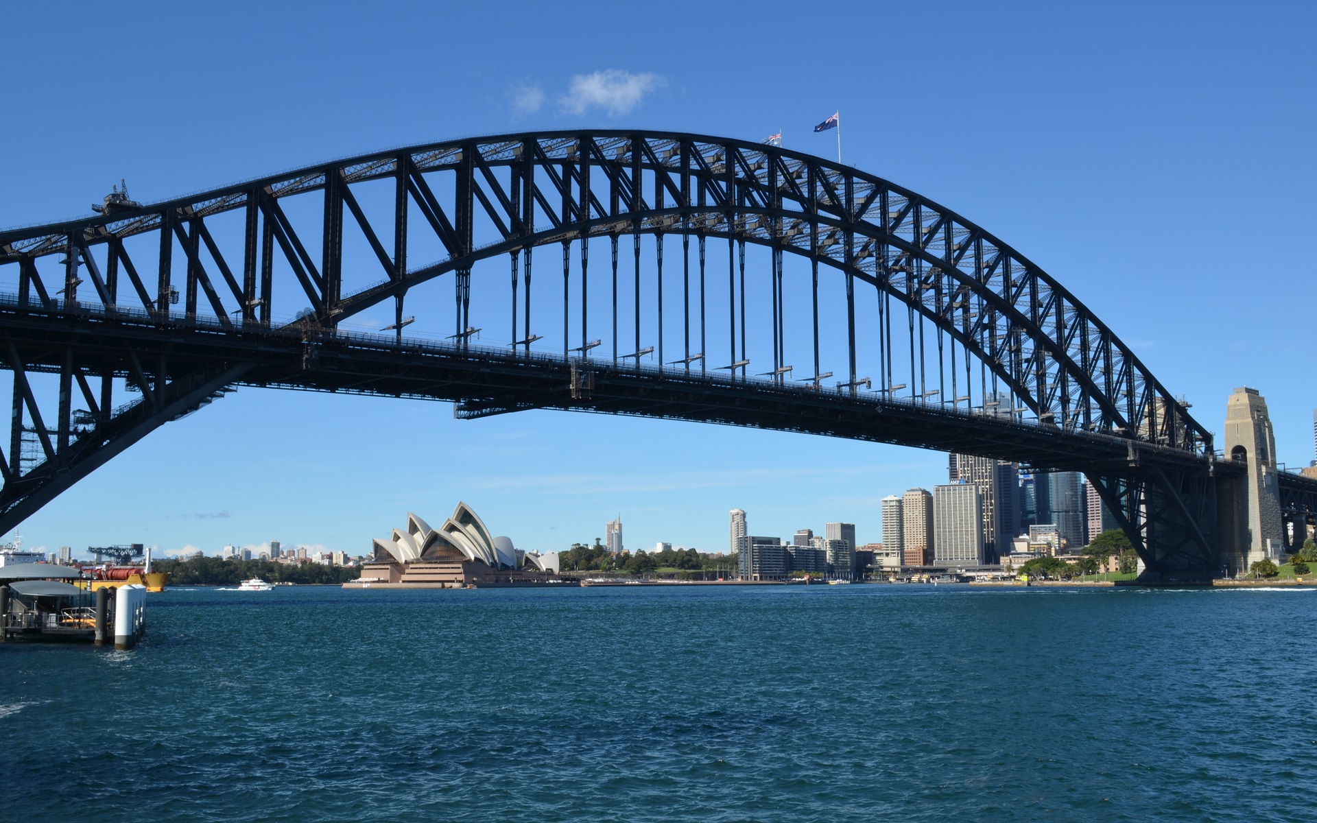 Sydney Australia Harbor City Bridge Sydney Opera House Sydney Harbour Bridge 1920x1200