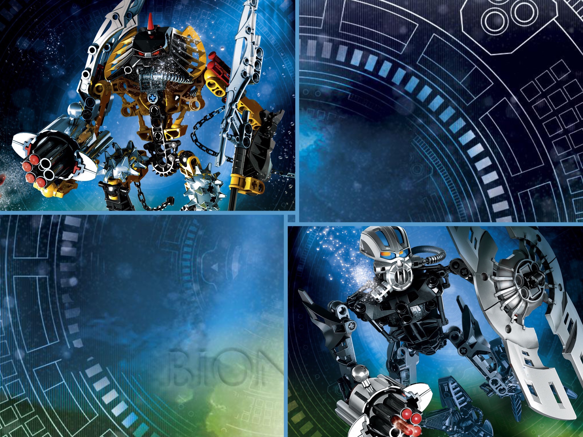 Bionicle Toa Collage Blue 2048x1536