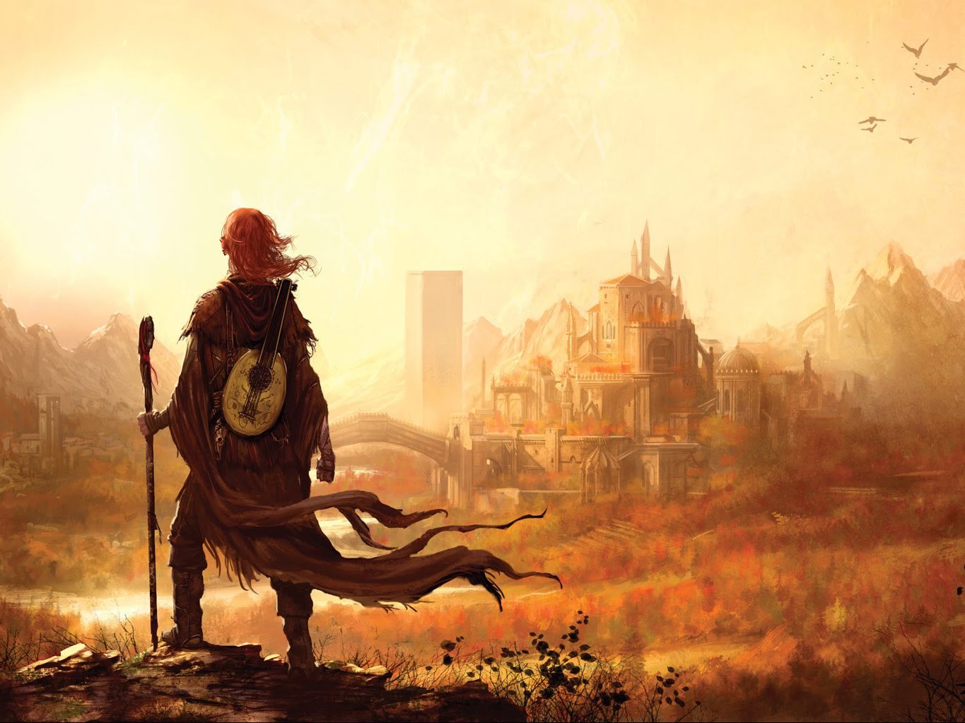 Fantasy Art Kvothe Artwork Fantasy City The Kingkiller Chronicle Name Of The Wind 1365x1023