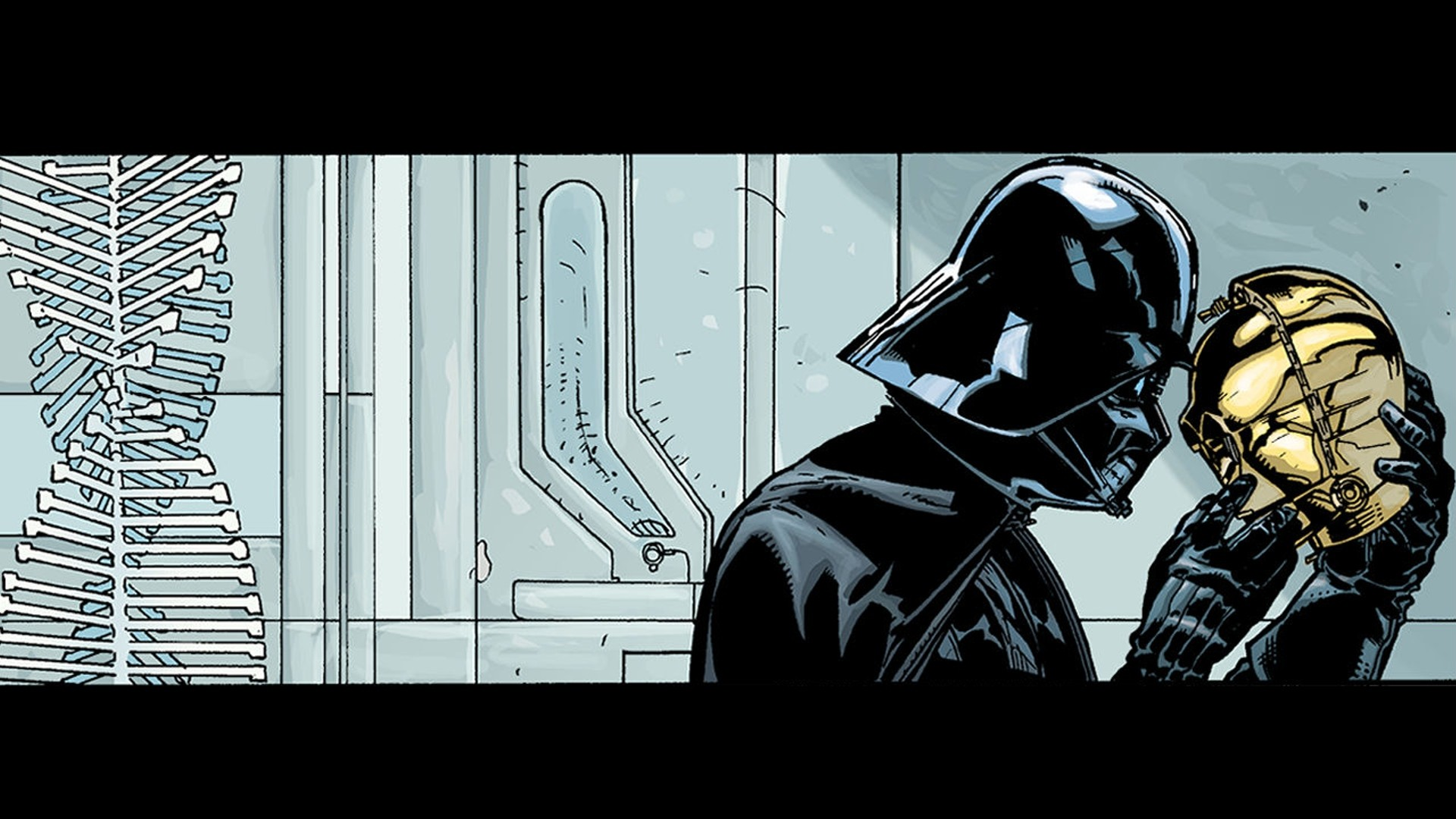 C 3PO Darth Vader 1920x1080