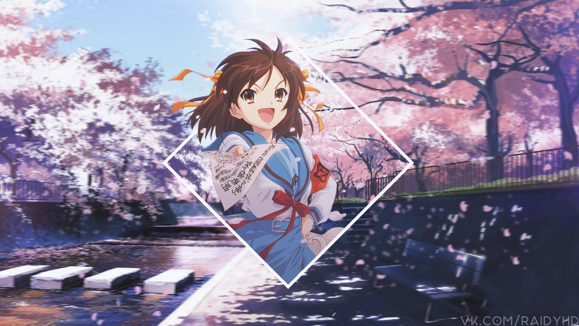 Anime Anime Girls Picture In Picture Suzumiya Haruhi 1920x1080