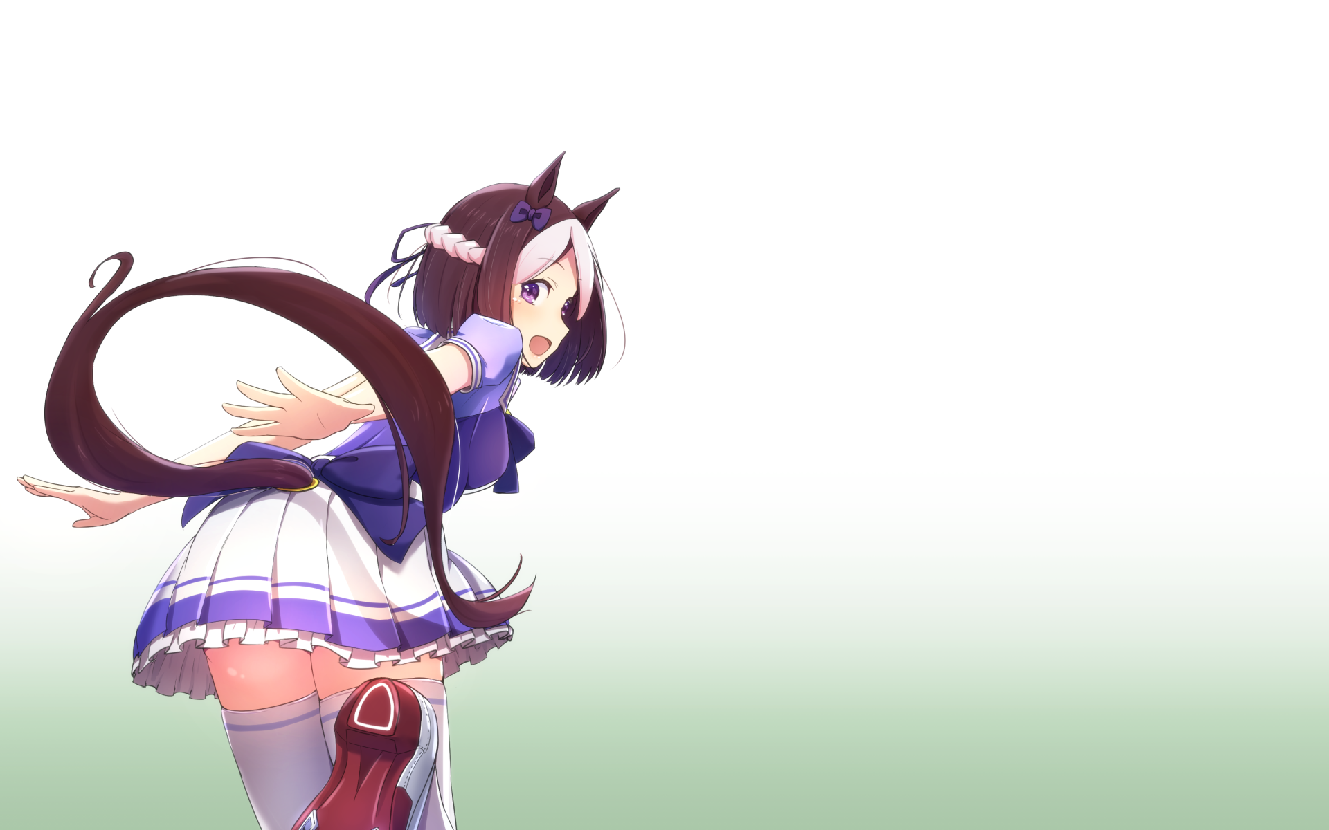 Uma Musume Pretty Derby Simple Background Anime Anime Girls Special Week Uma Musume Umamimi 1920x1200