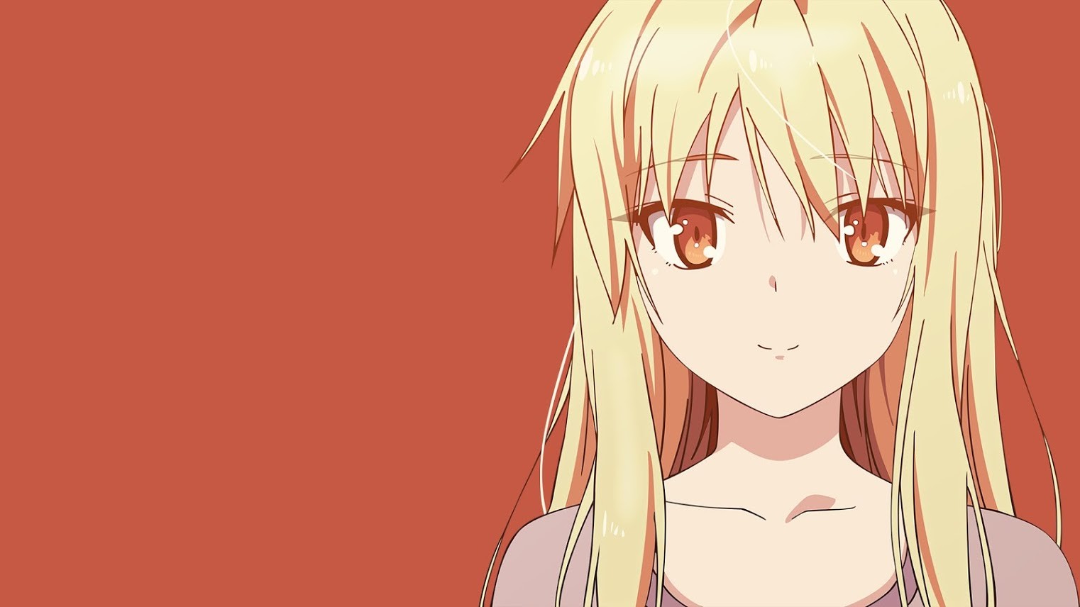 Anime Anime Girls Sakurasou No Pet Na Kanojo Shiina Mashiro Simple Background Blonde 1522x856