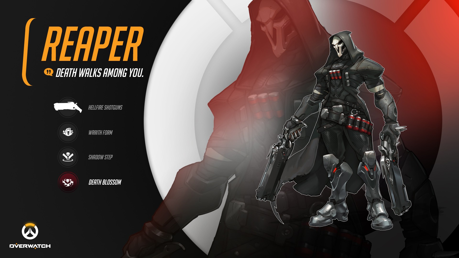 Blizzard Entertainment Overwatch Video Games Reaper Overwatch Death  Wallpaper - Resolution:1920x1080 - ID:680156 