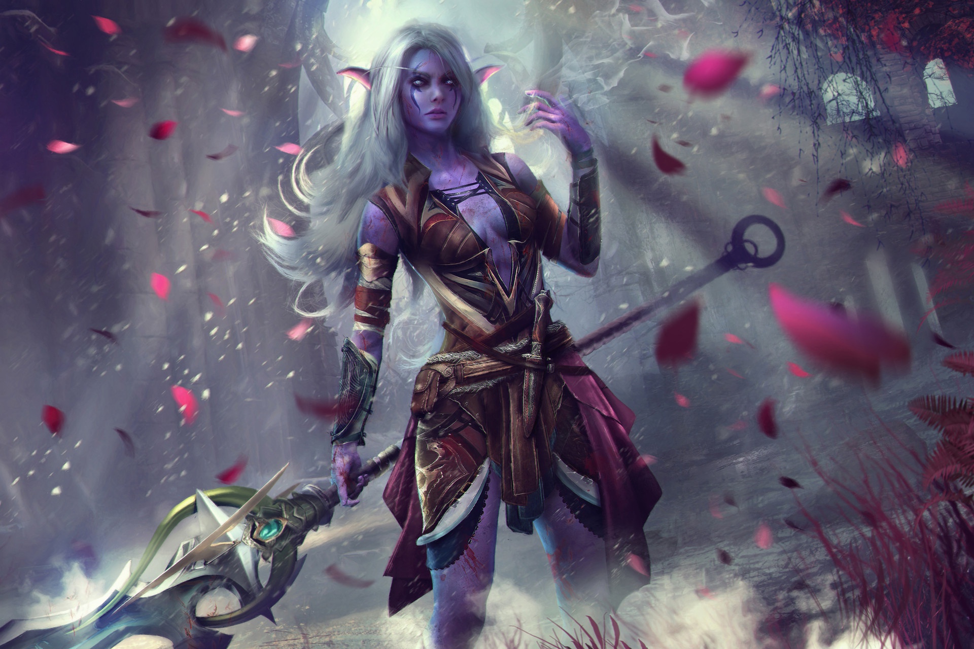 Fantasy Girl Video Game Art World Of Warcraft Eddy Shinjuku 1920x1280