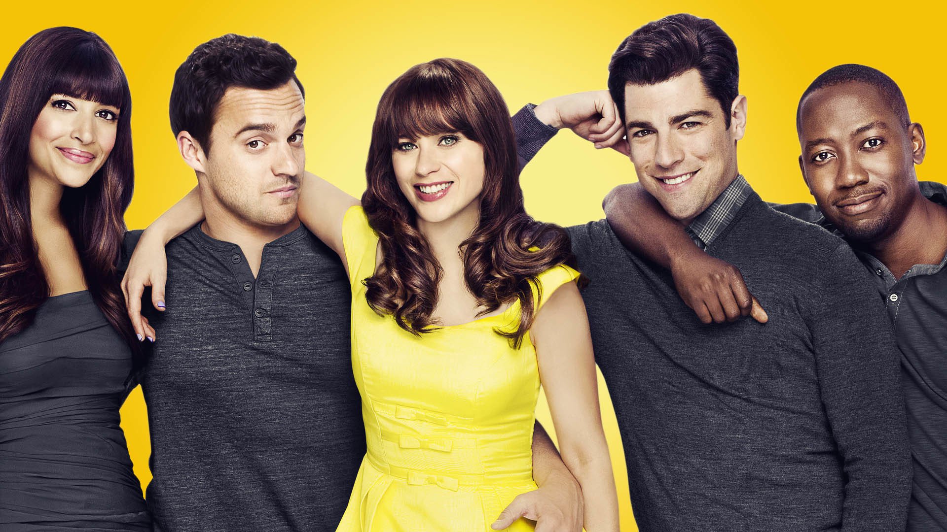 Zooey Deschanel Jessica Day Jake Johnson Nick Miller Max Greenfield Schmidt New Girl Hannah Simone C 1920x1080