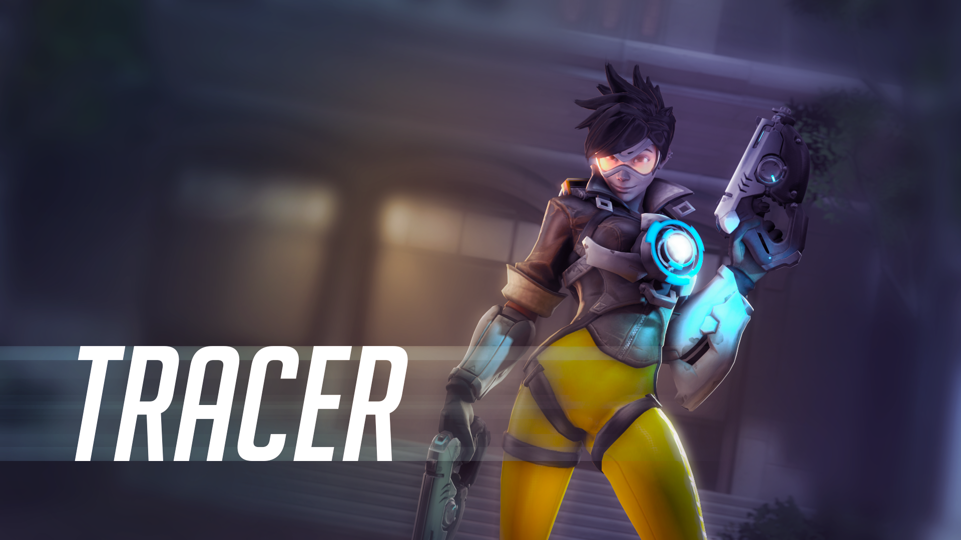 Overwatch Blizzard Entertainment Video Games Ferexes Tracer Overwatch Lena Oxton 1920x1080
