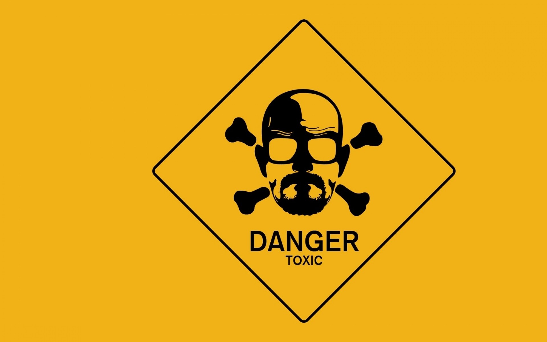 Breaking Bad TV Heisenberg Walter White Yellow Background Yellow 1920x1200