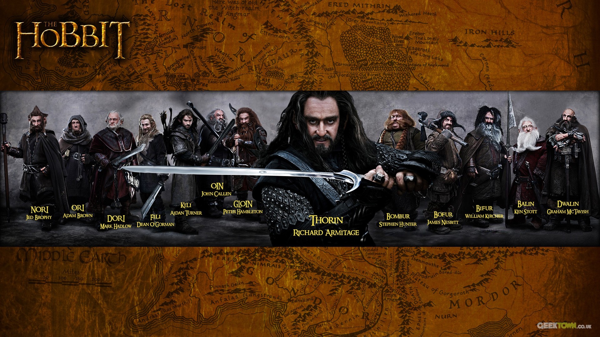 The Hobbit An Unexpected Journey Movies Collage Thorin Oakenshield Dwarfs 1920x1080