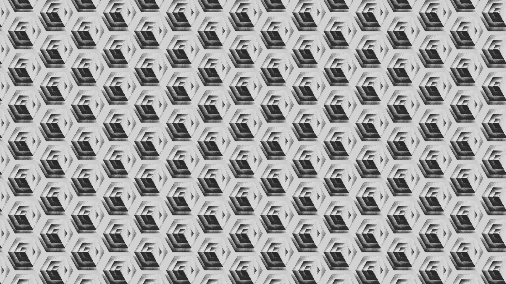 Black White Cube Square Tile Mirrored 1920x1080