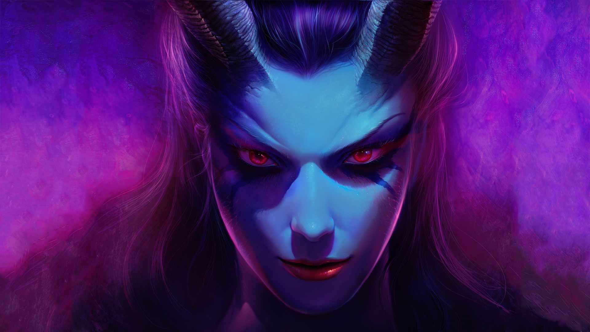 Dota 2 Dota Queen Of Pain Looking At Viewer 1920x1080