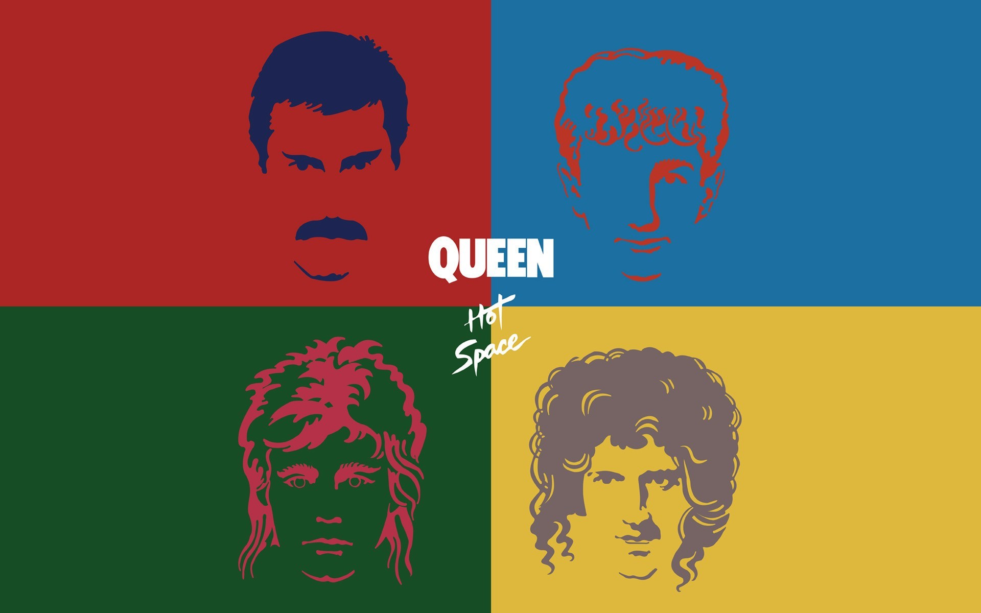 Queen Freddie Mercury Collage Music 1920x1200