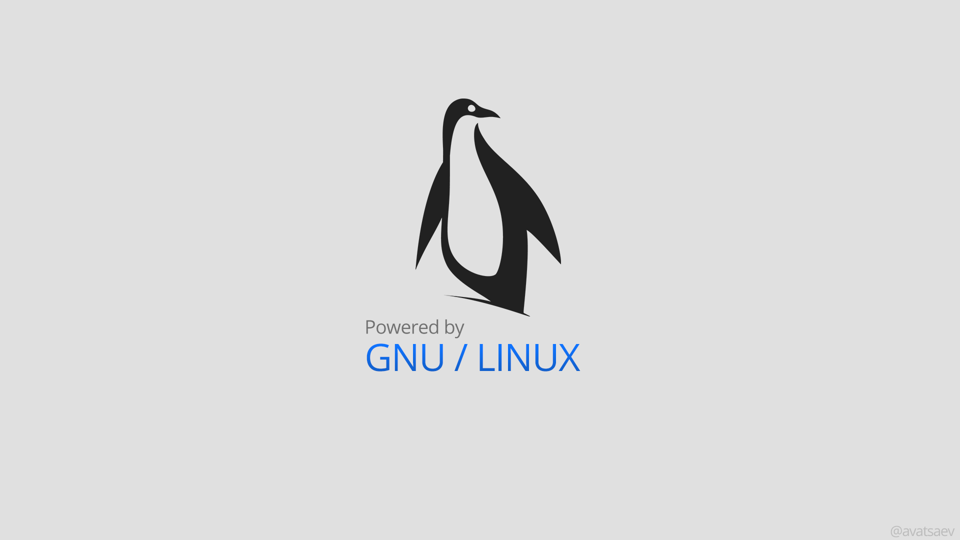 Linux GNU Minimalism 1920x1080