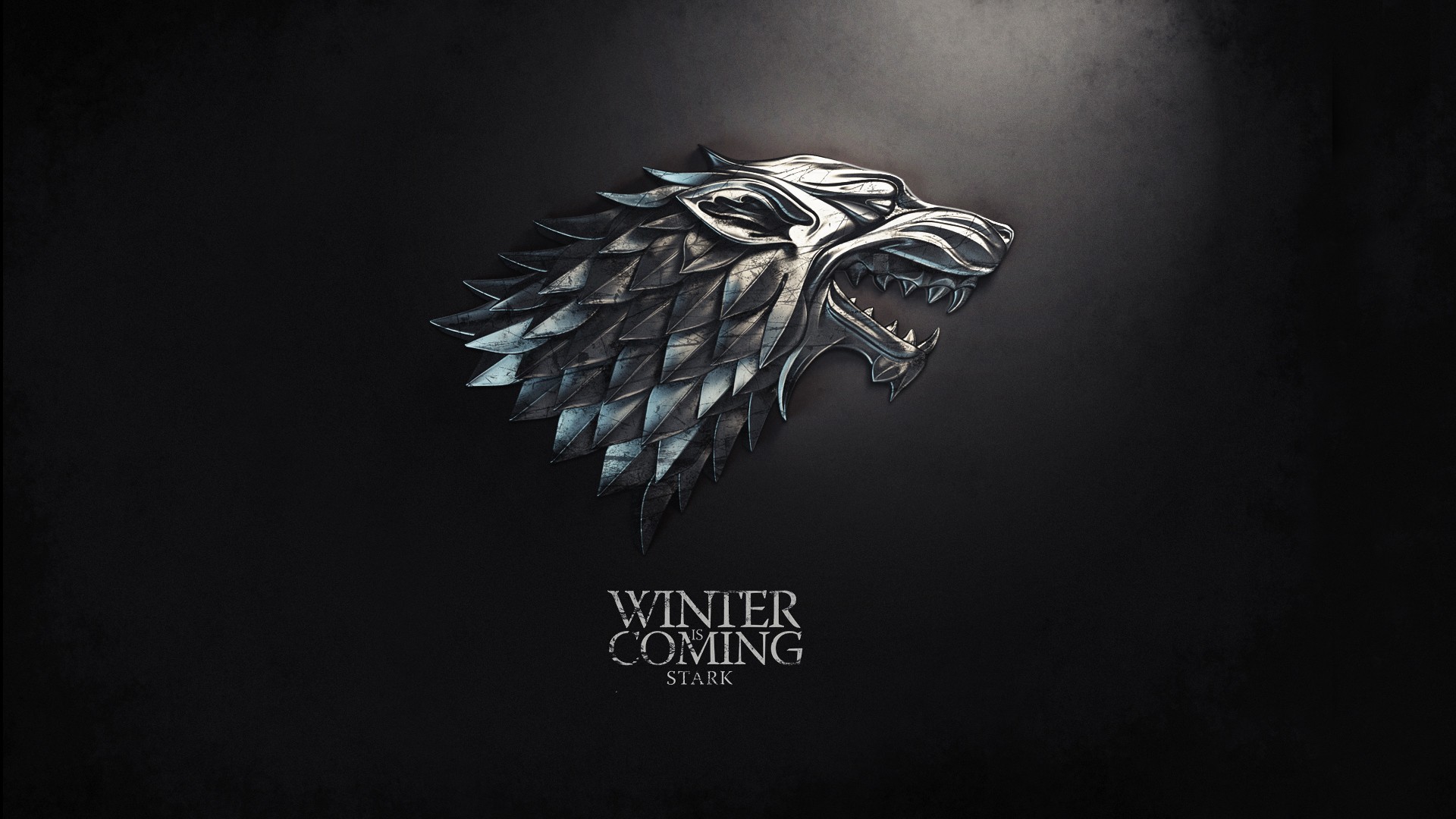 Game Of Thrones A Song Of Ice And Fire Digital Art House Stark Direwolf Winter Is Coming Sigils Simp 1920x1080