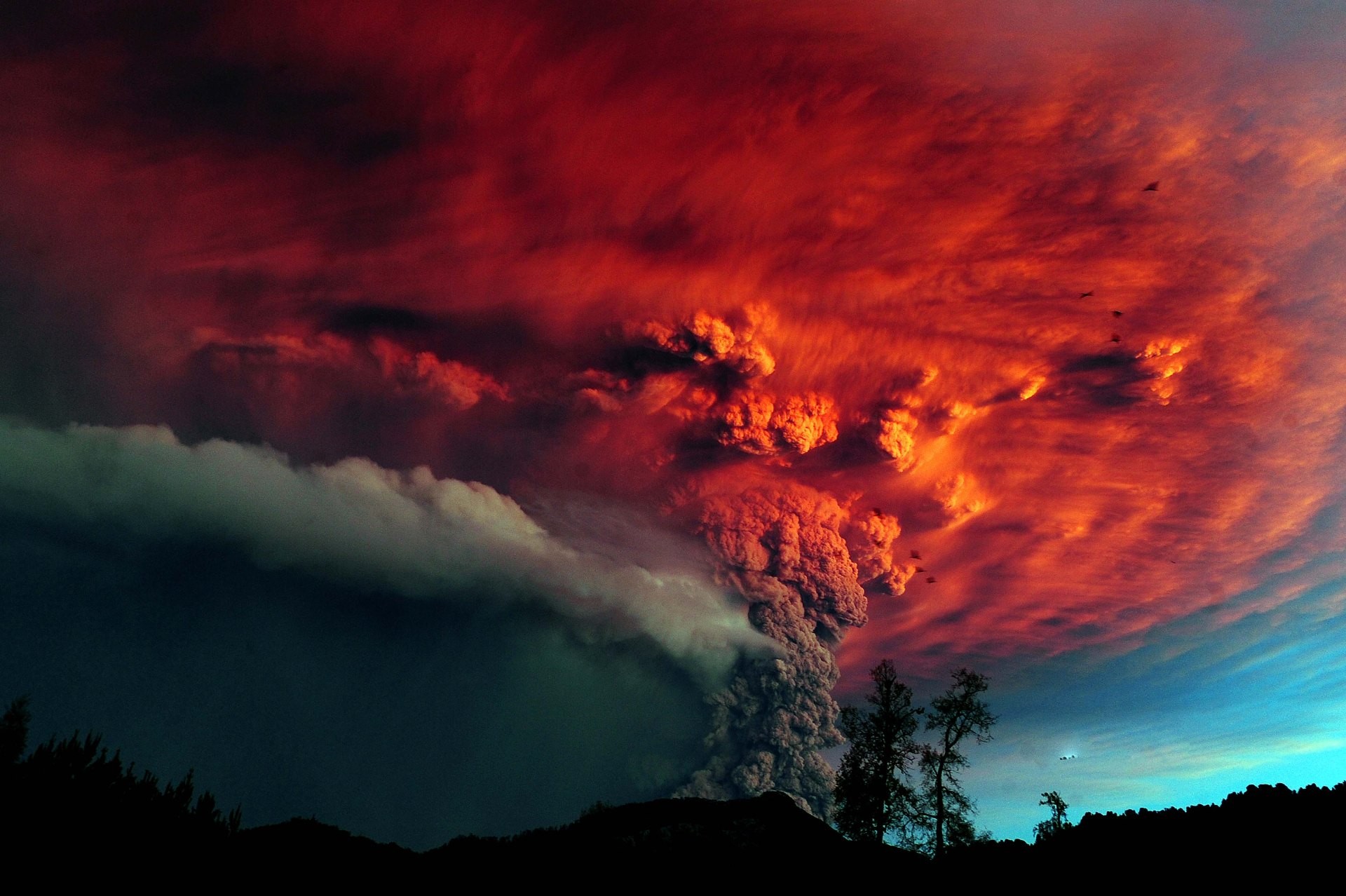 Volcano Chile Eruption Eruptions Nature 1920x1278