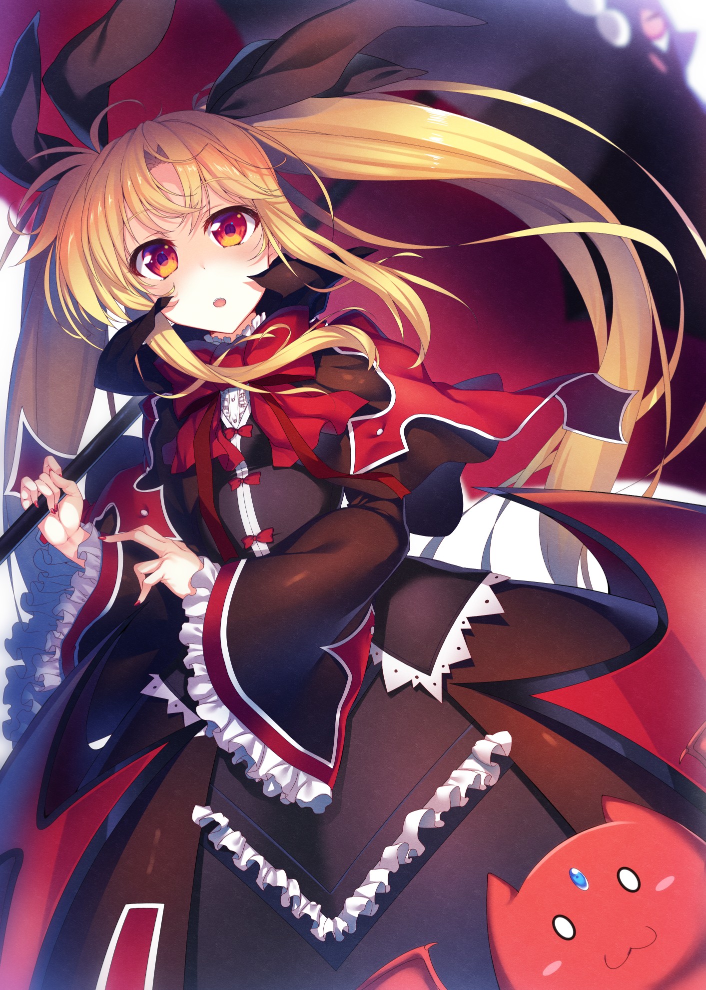 Anime Anime Girls Long Hair Blonde Red Eyes Blazblue Rachel Alucard Fate Testarossa 1413x1980