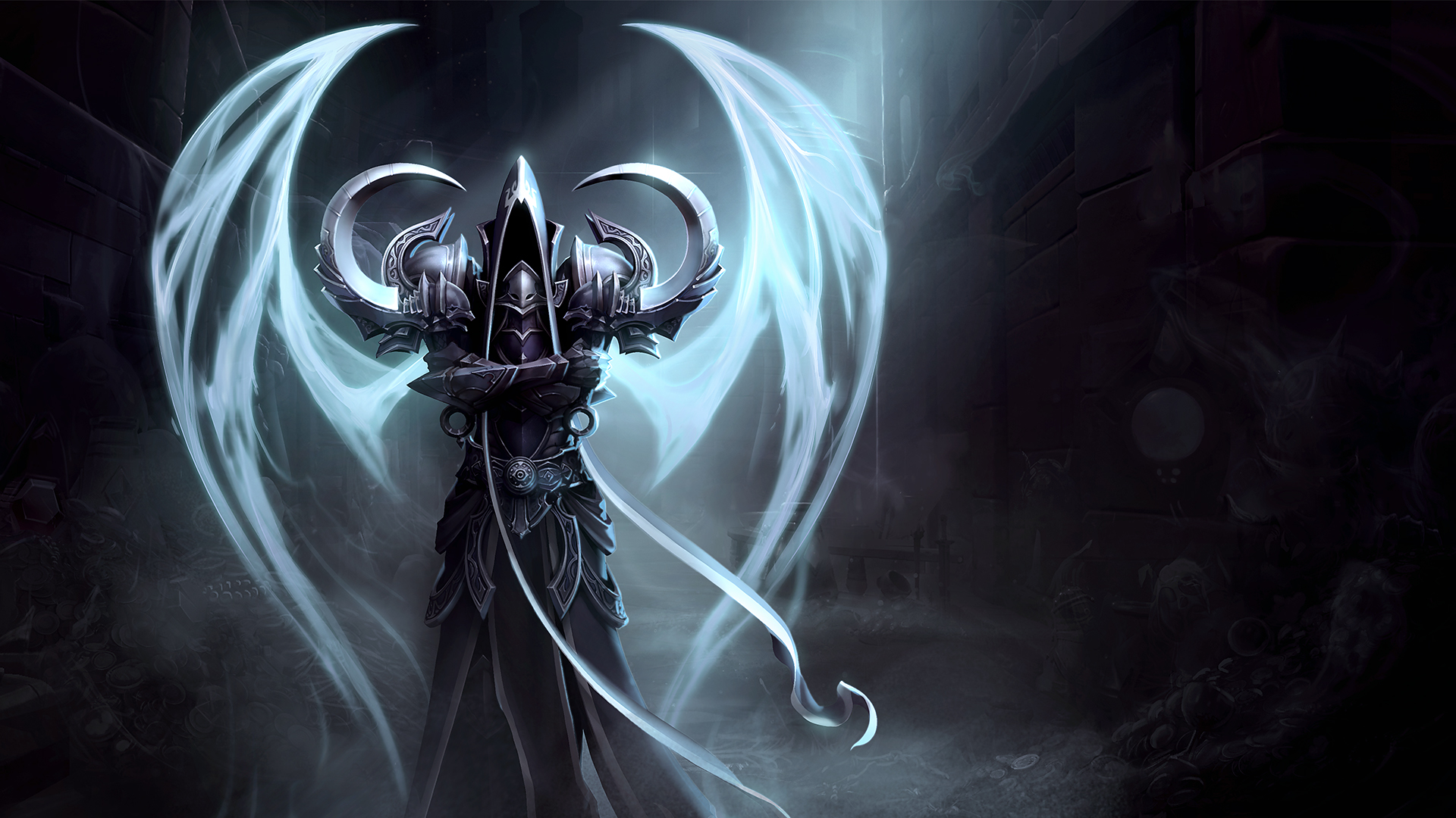 Video Games Diablo Heroes Of The Storm Diablo Iii Malthael Angel Death Artwork Digital Art 1920x1080