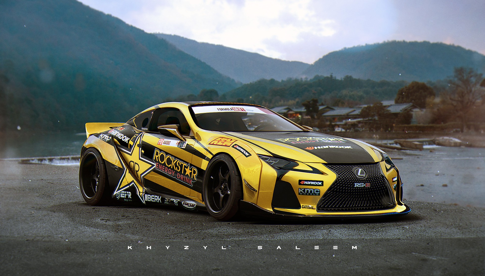 Khyzyl Saleem Lexus IS F Rockstar Drink Race Cars Lexus Hankook Formula Drift 1920x1091