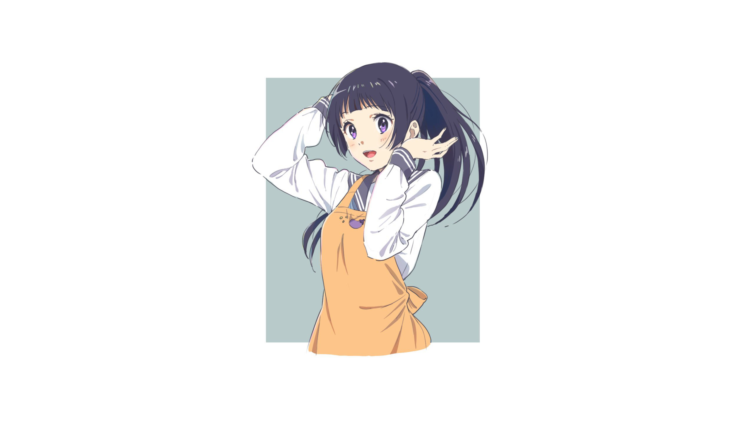 Hyouka Chitanda Eru White Background Anime Anime Girls 2560x1440