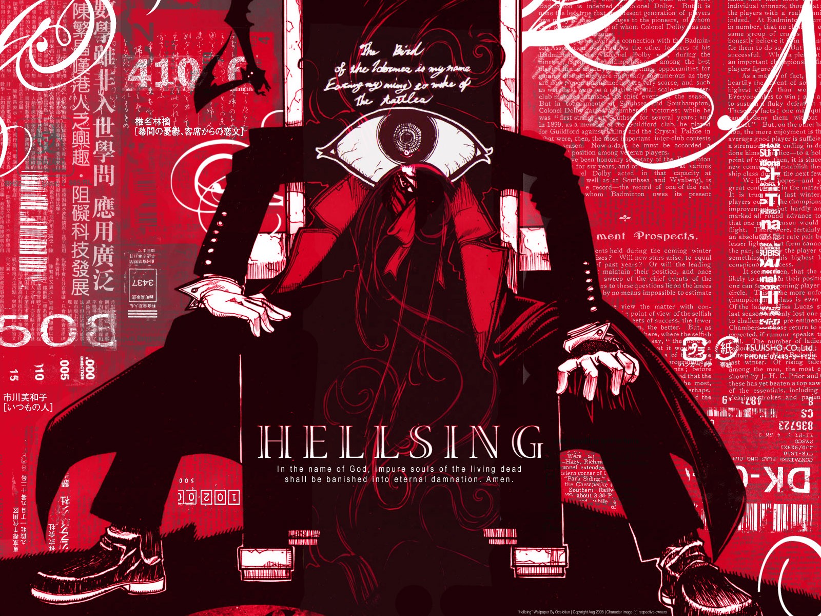 Hellsing Alucard Anime 1600x1200