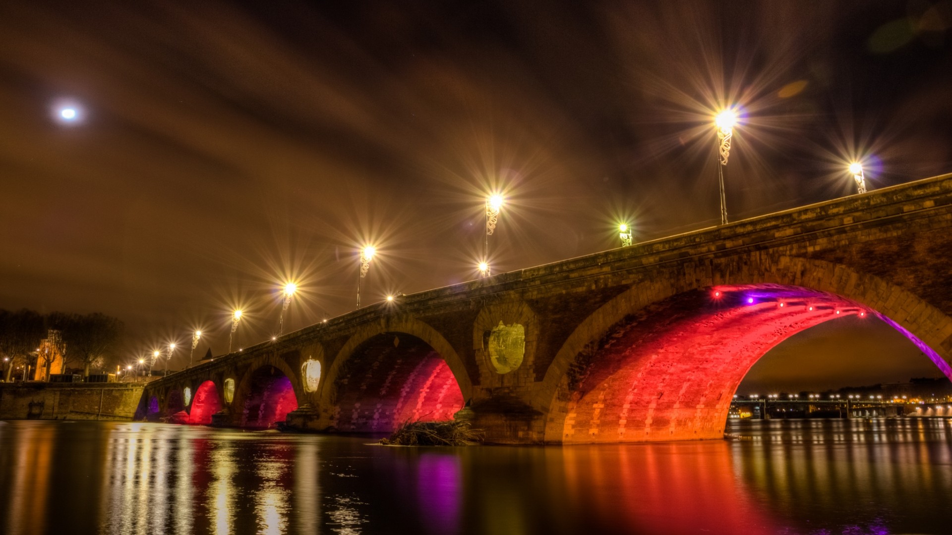 Toulouse Pont Neuf Garonne France 1920x1080