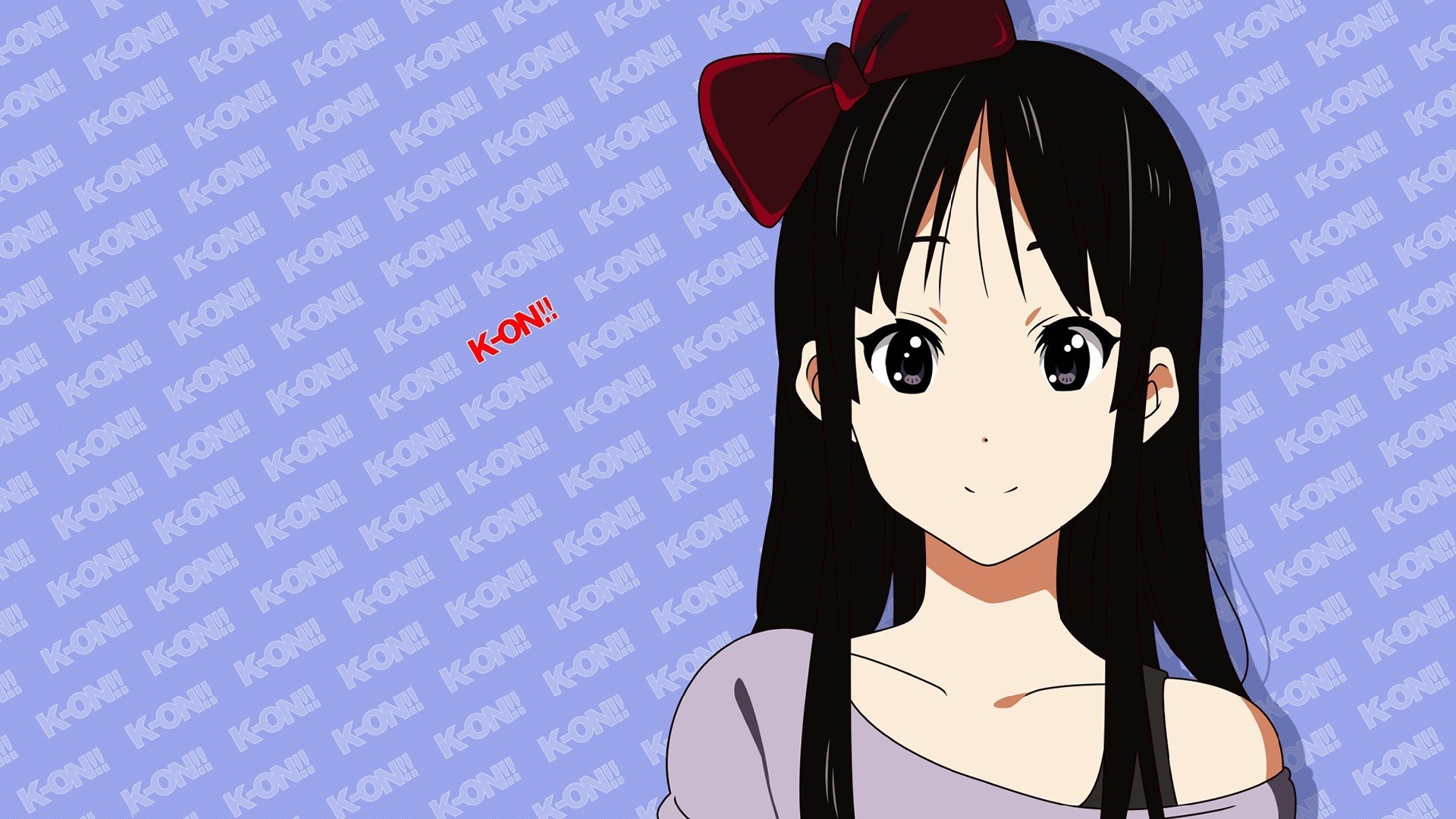 K ON Akiyama Mio Anime Girls Dark Hair Dark Eyes Anime 1920x1080