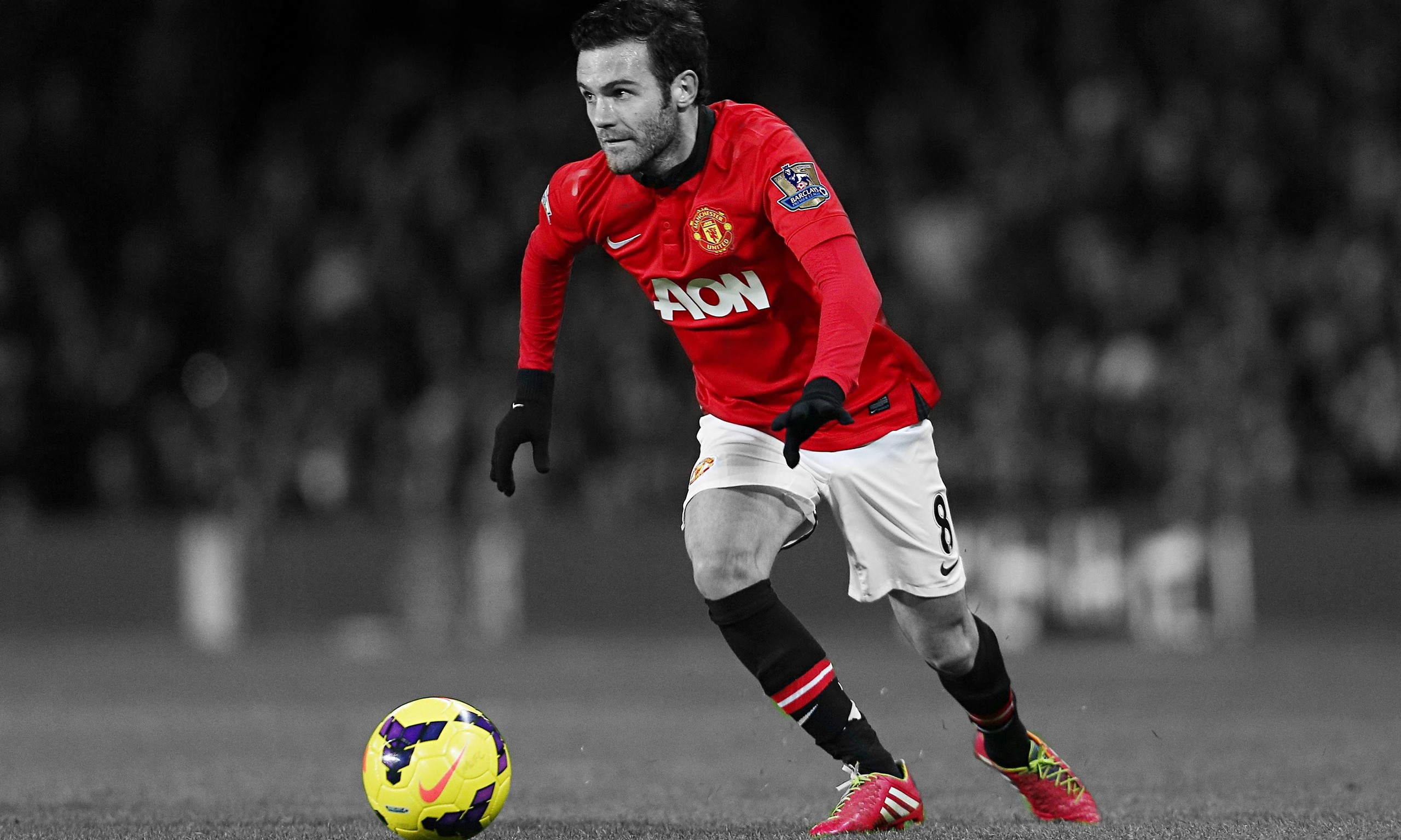 Manchester United Selective Coloring Soccer Ball Soccer Men 2560x1536