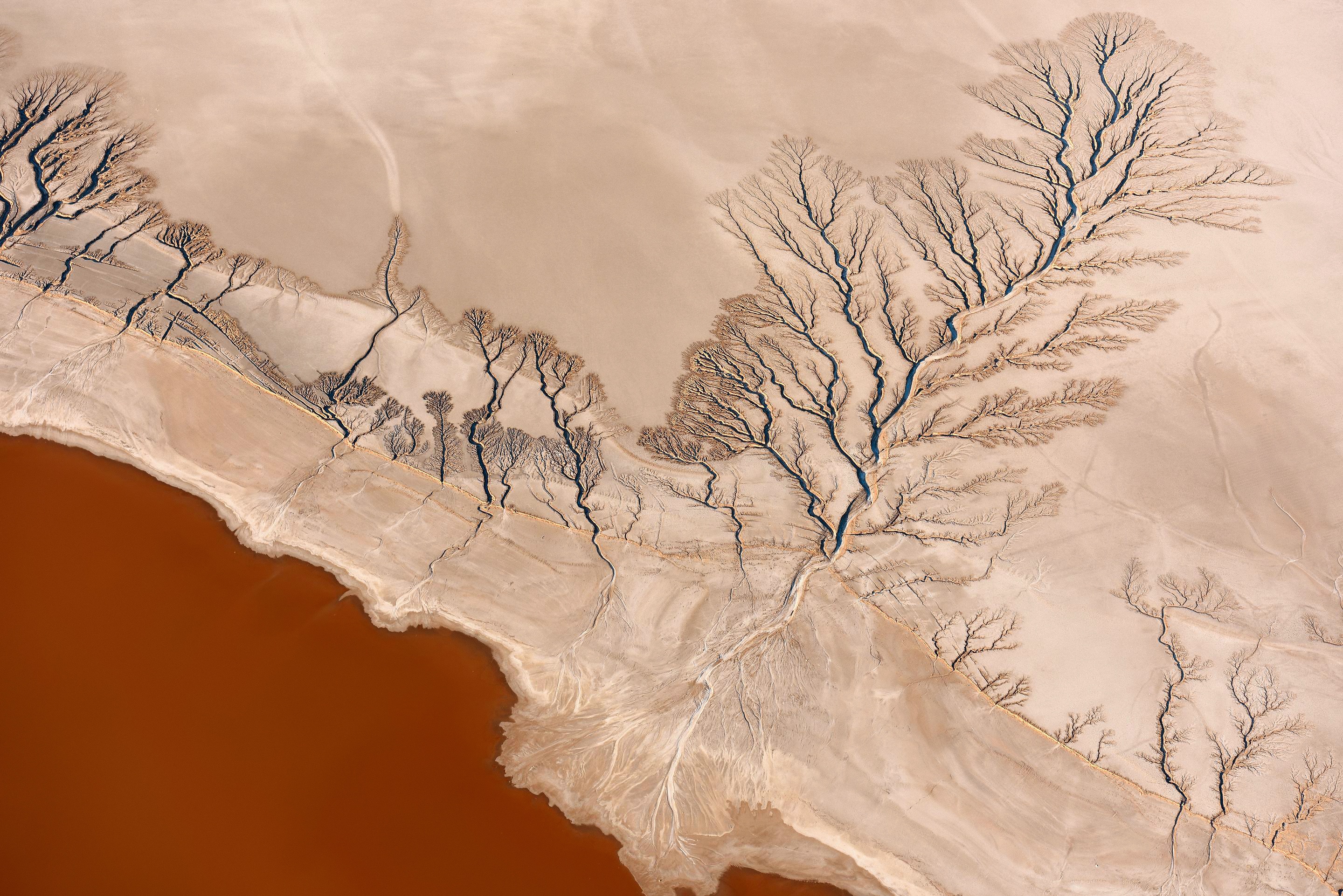 Aerial View Coast Desert Nature Landscape Beige 2880x1922