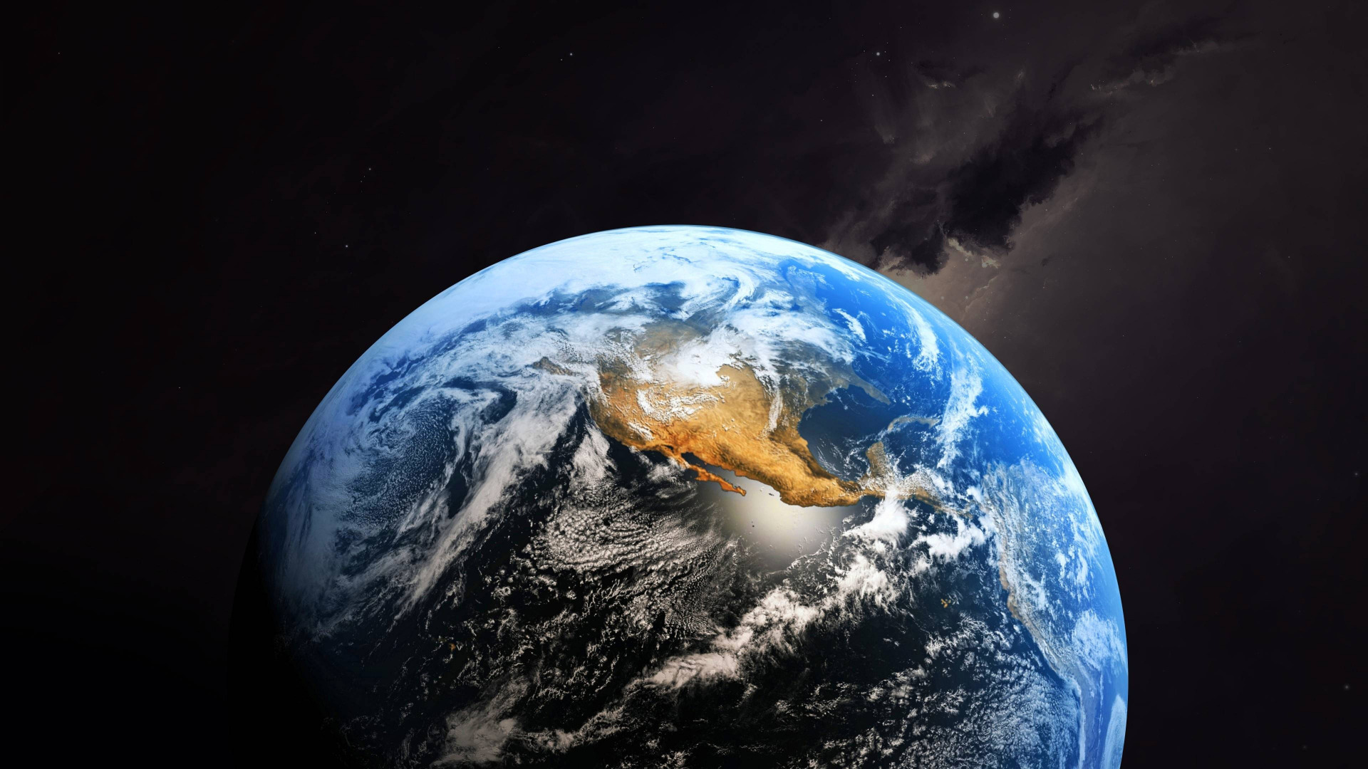 Earth Planet Space Clouds North America 1920x1080