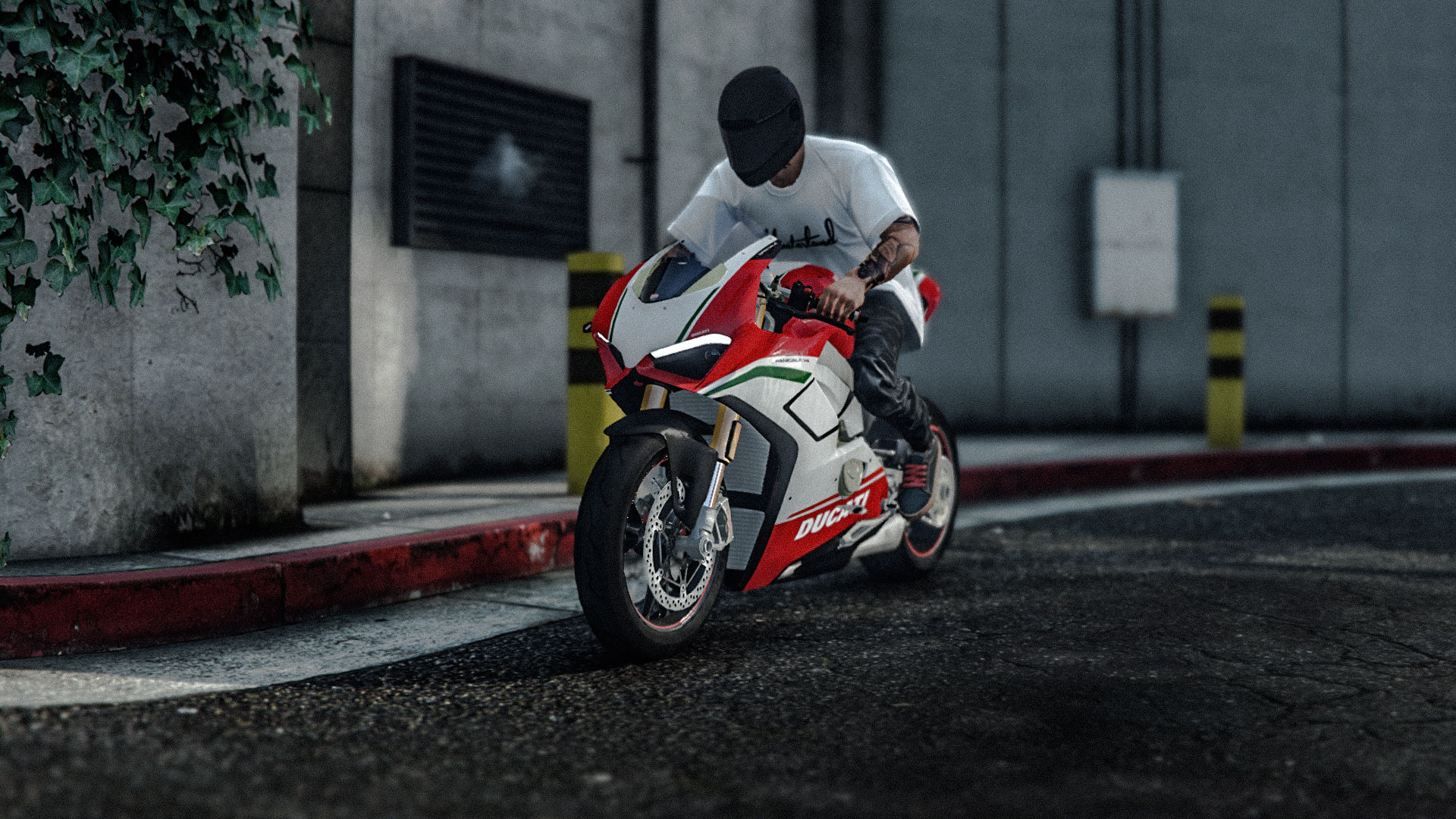 GTA5 Ducati Bikes Game Poster Super Bike Grand Theft Auto V Grand Theft Auto V Online 1920x1080