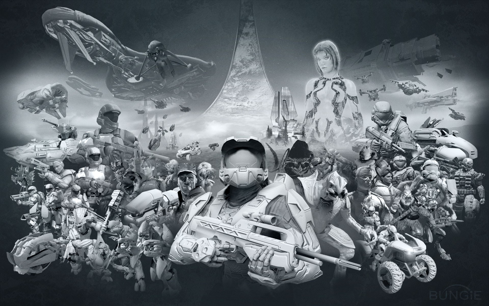 Halo Master Chief Cortana Bungie Video Games Artwork Halo 2 Covenant 1920x1200