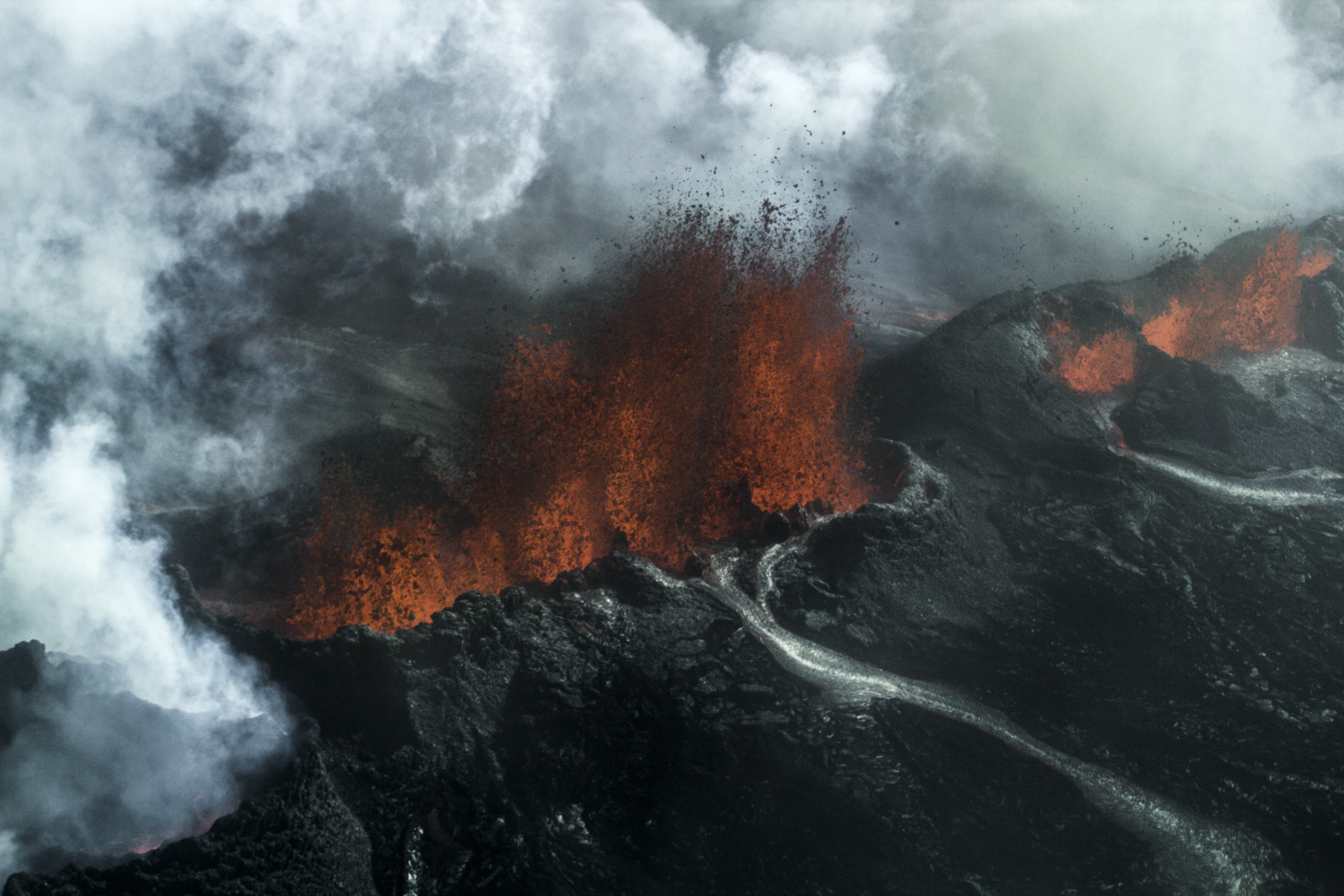 Bardarbunga Eruption Iceland Lava Smoke Volcano 5184x3456