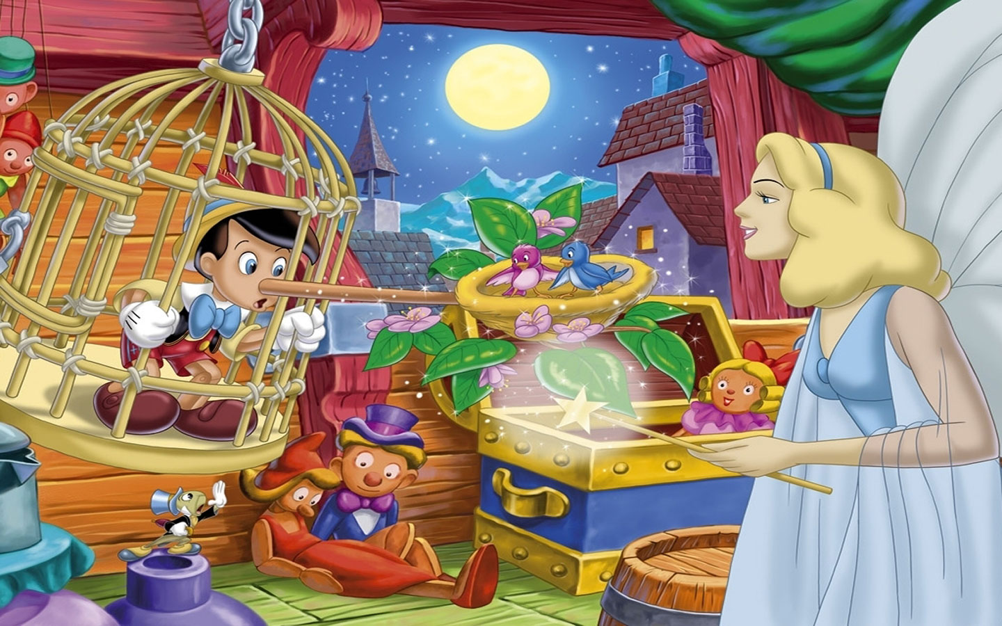 Pinocchio The Blue Fairy Pinocchio 1440x900