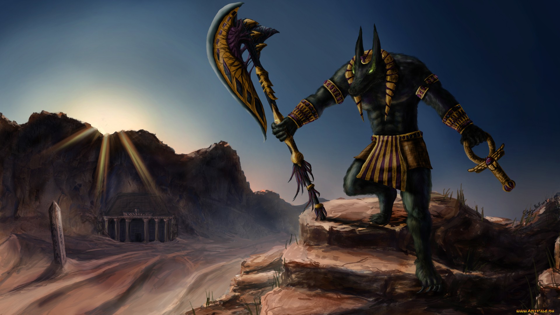 Fantasy Anubis 1920x1080