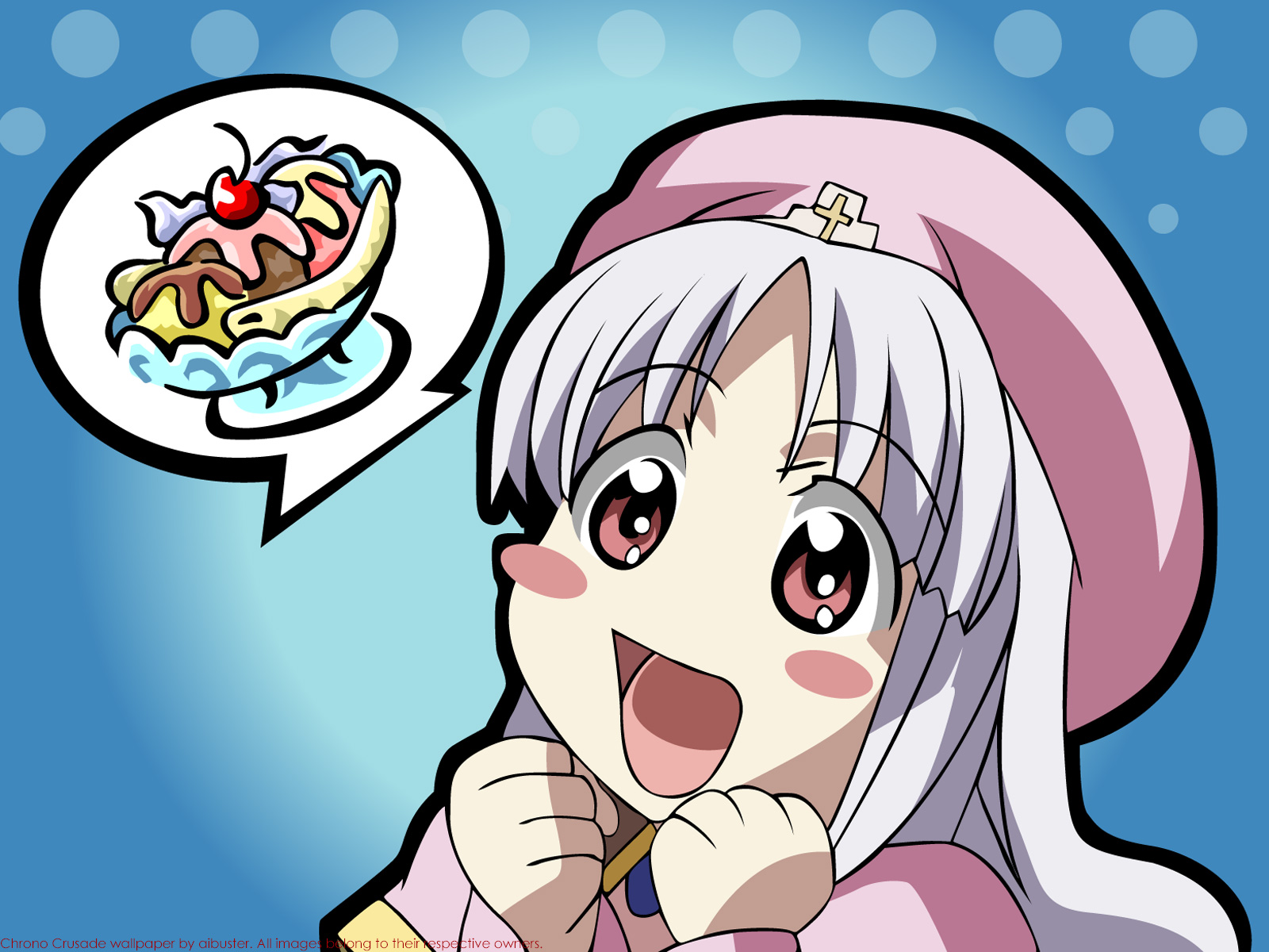 Anime Banana Split Chrono Crusade Girl Ice Cream 1600x1200
