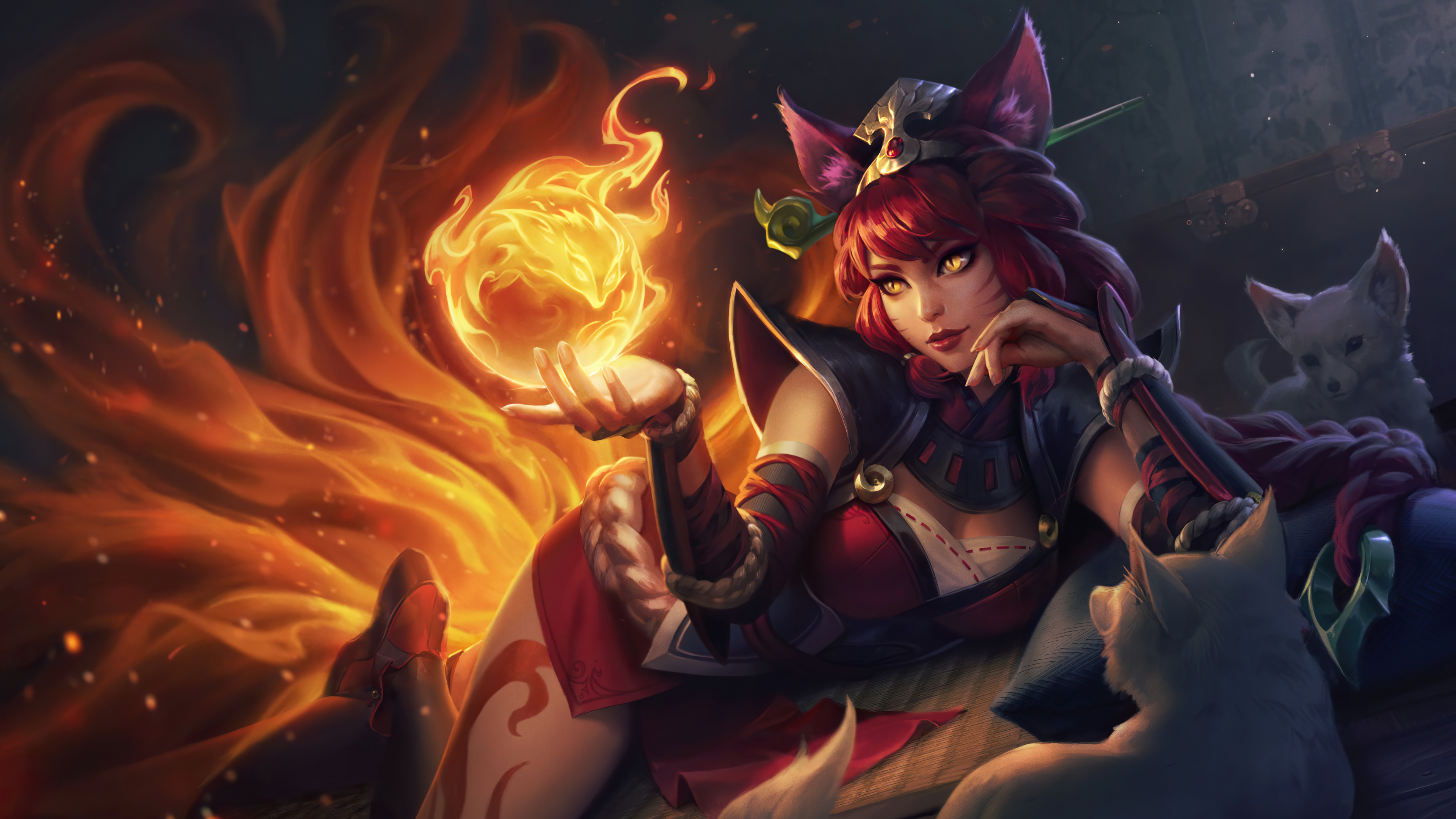 Ahri League Of Legends Ahri Ahri Foxfire League Of Legends Riot Games 3840x2160