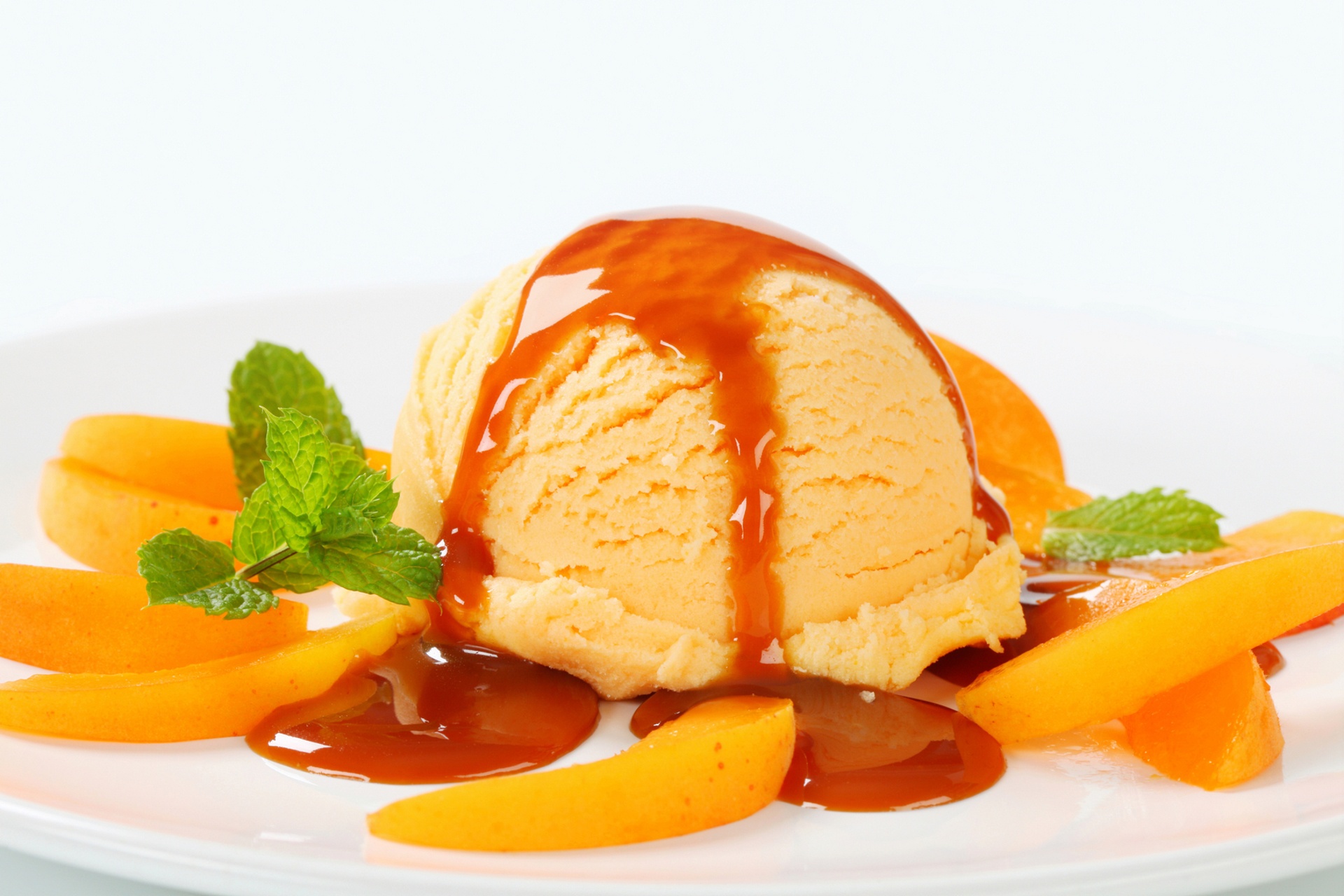 Ice Cream Dessert Fruit Mango 1920x1280