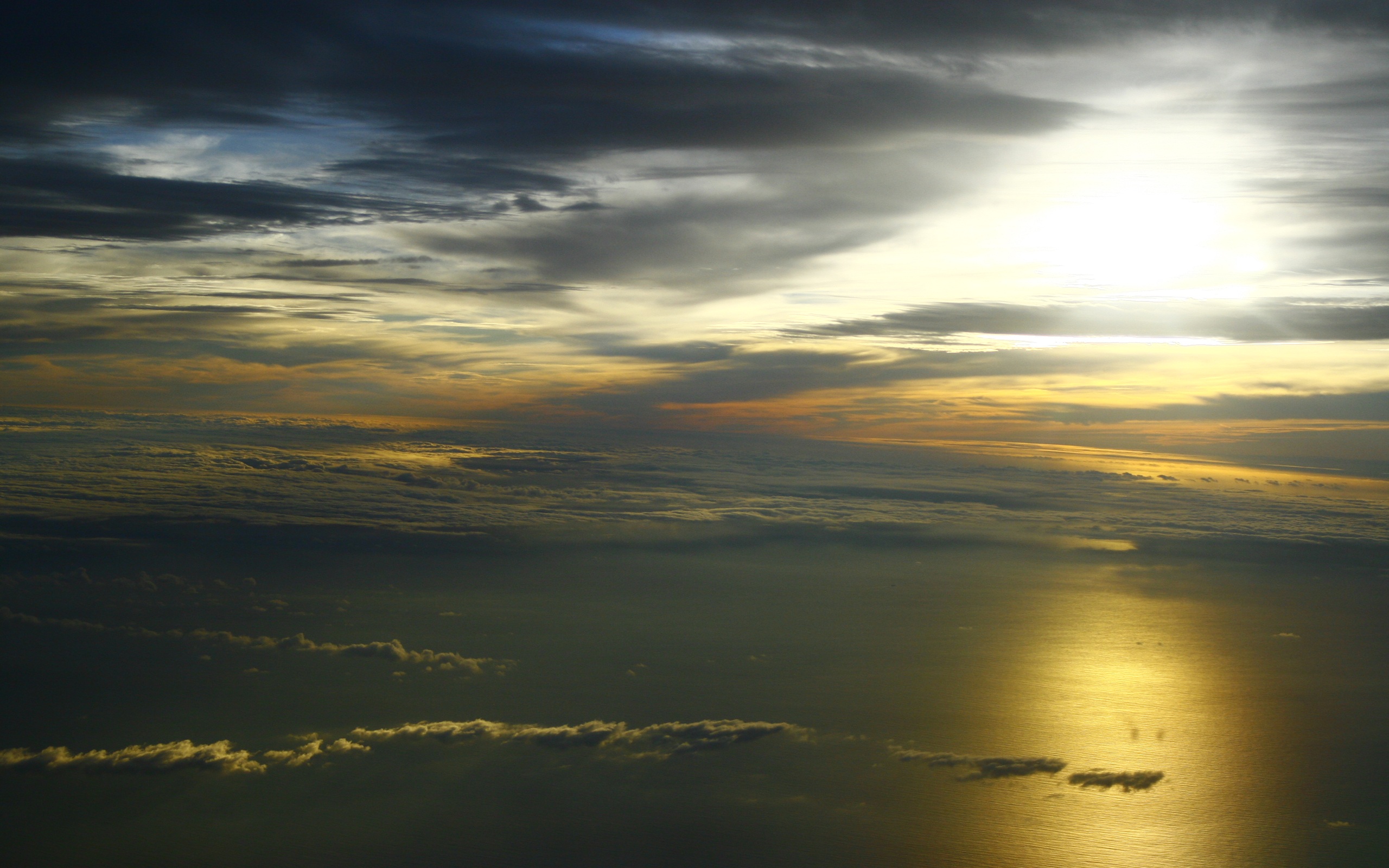 Aerial Feet Ocean Cloud Sunset Commercial Airplane Australia 2560x1600