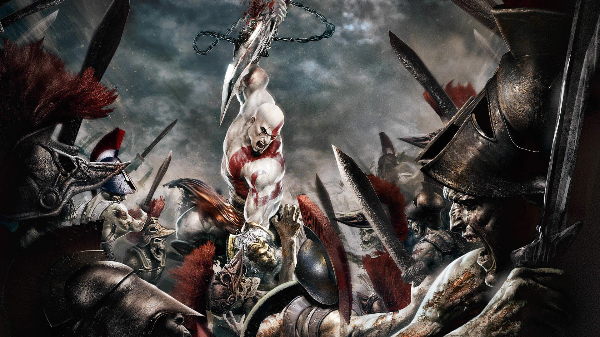 War Kratos God Of War Ghost 1920x1080