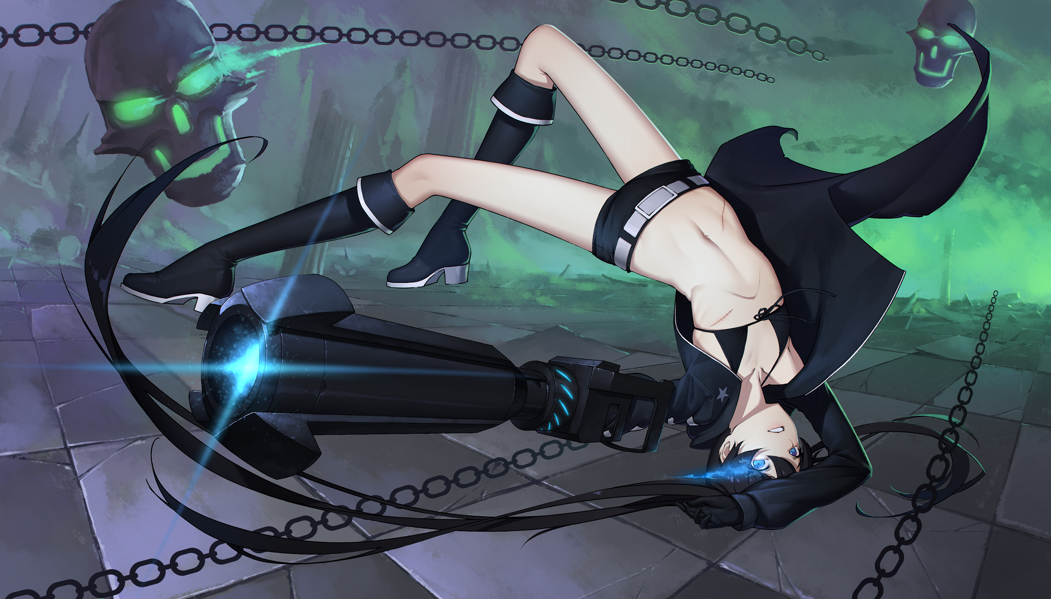 Black Rock Shooter Mato Kuroi 2105x1200