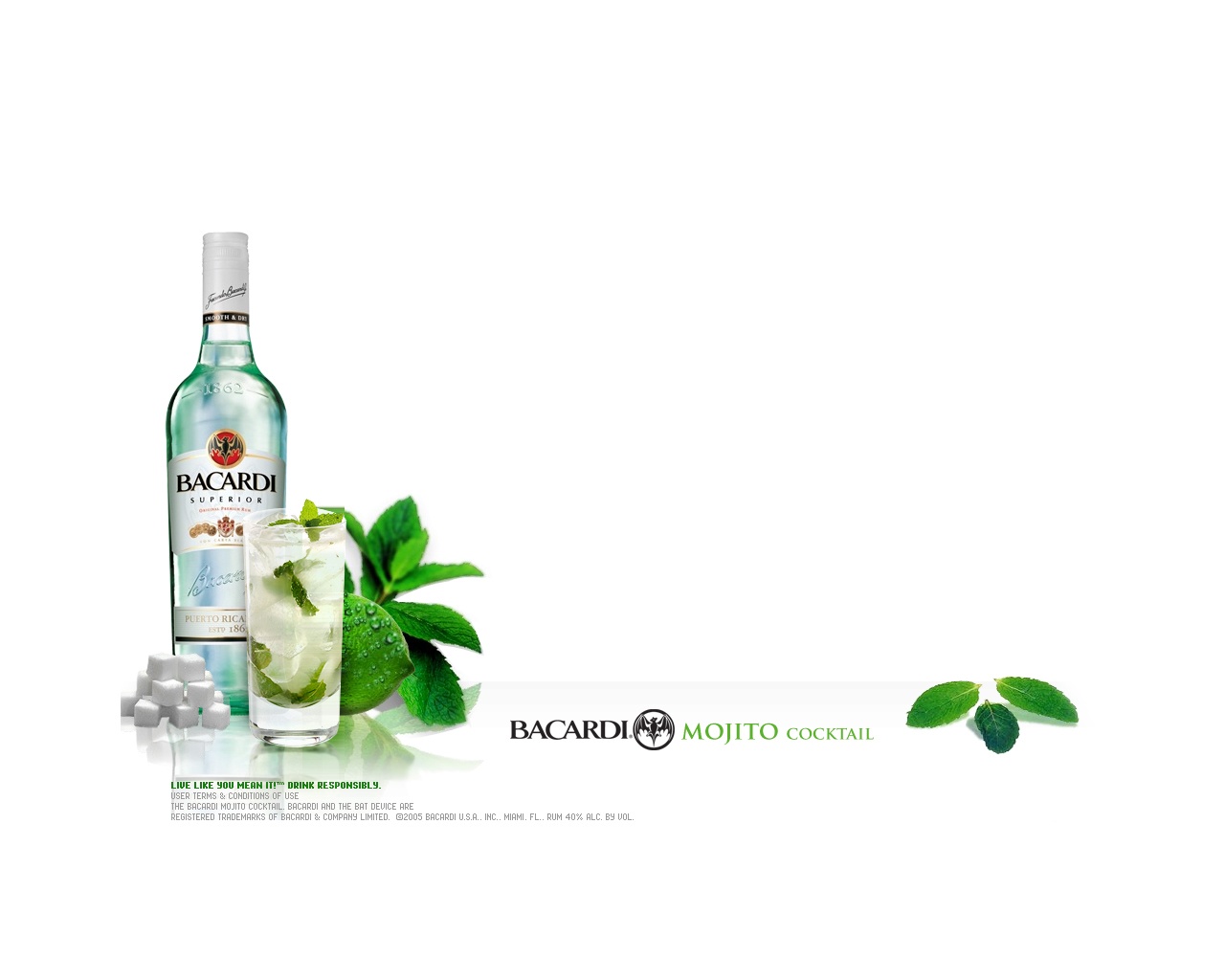 Bacardi Rum Liquor Alcohol Cocktail Drink 1280x1024