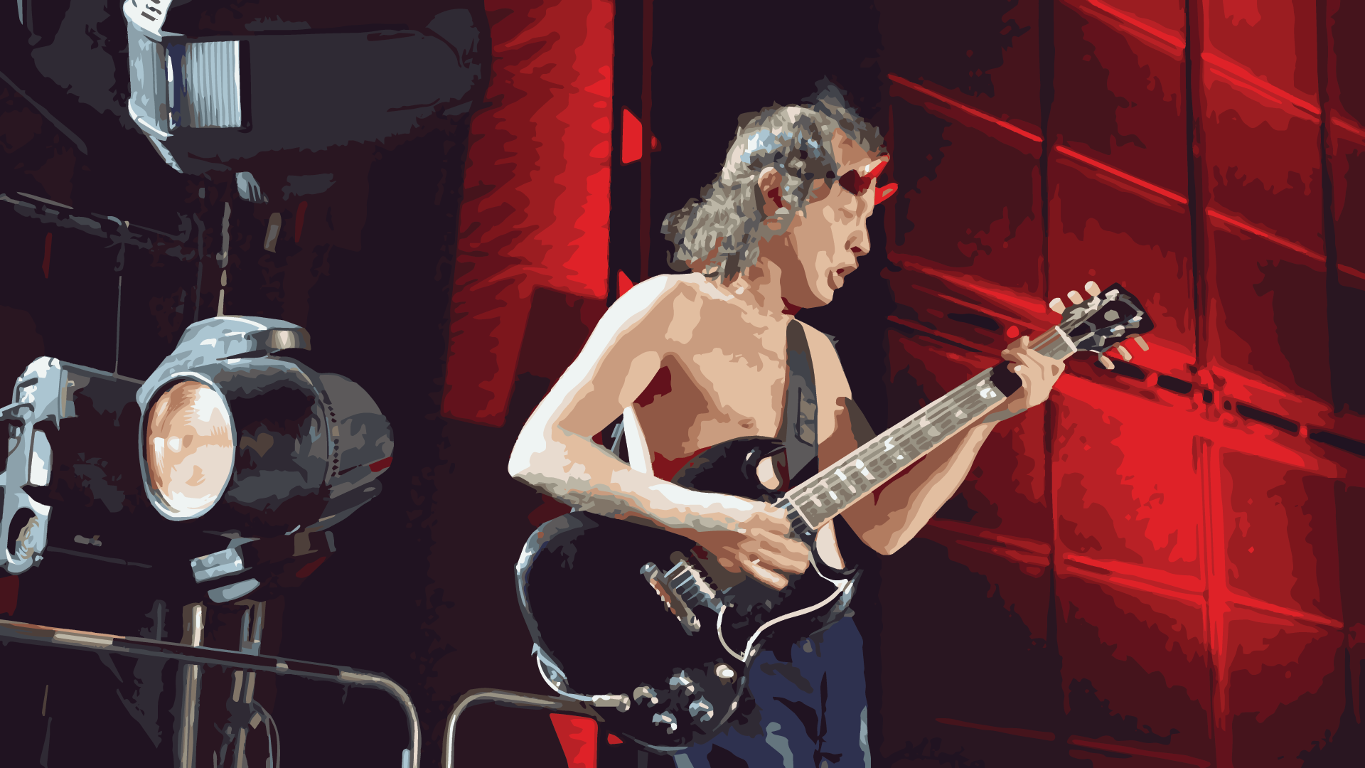 Guitar Rock Music Angus Young 1920x1080