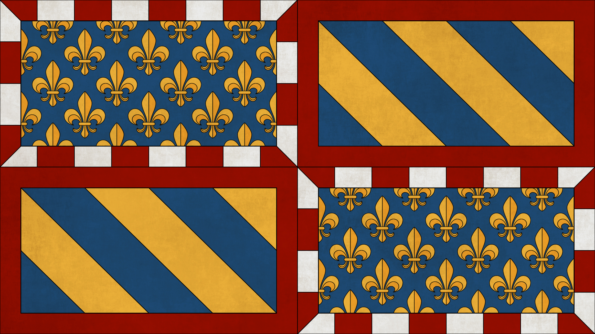 Flag Medieval History Historic French England 1920x1080