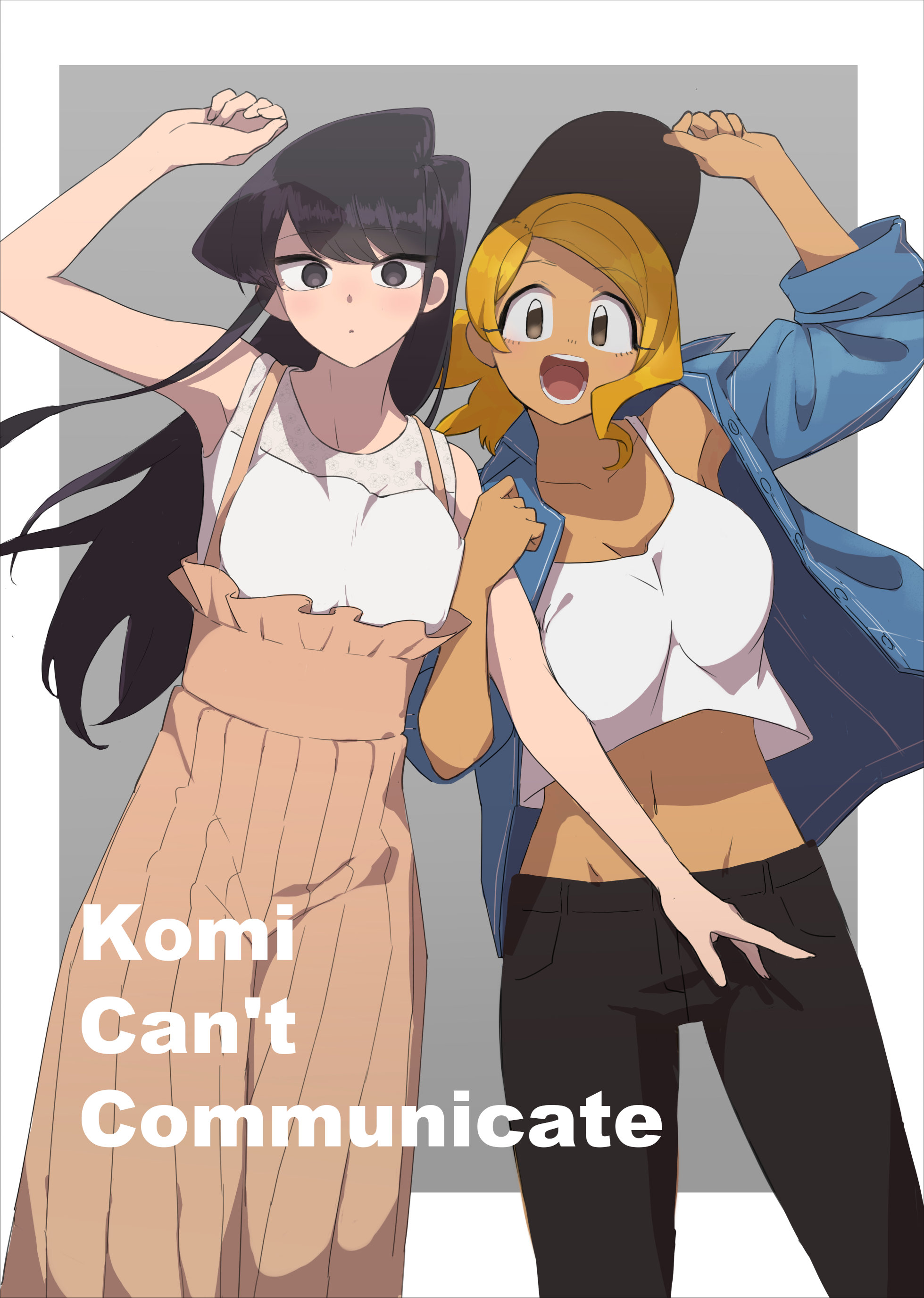 Komi San Wa Comyushou Desu Anime Girls JK Long Hair Bare Shoulders Long Skirt Komi Shouko Manbagi Ru 1959x2751