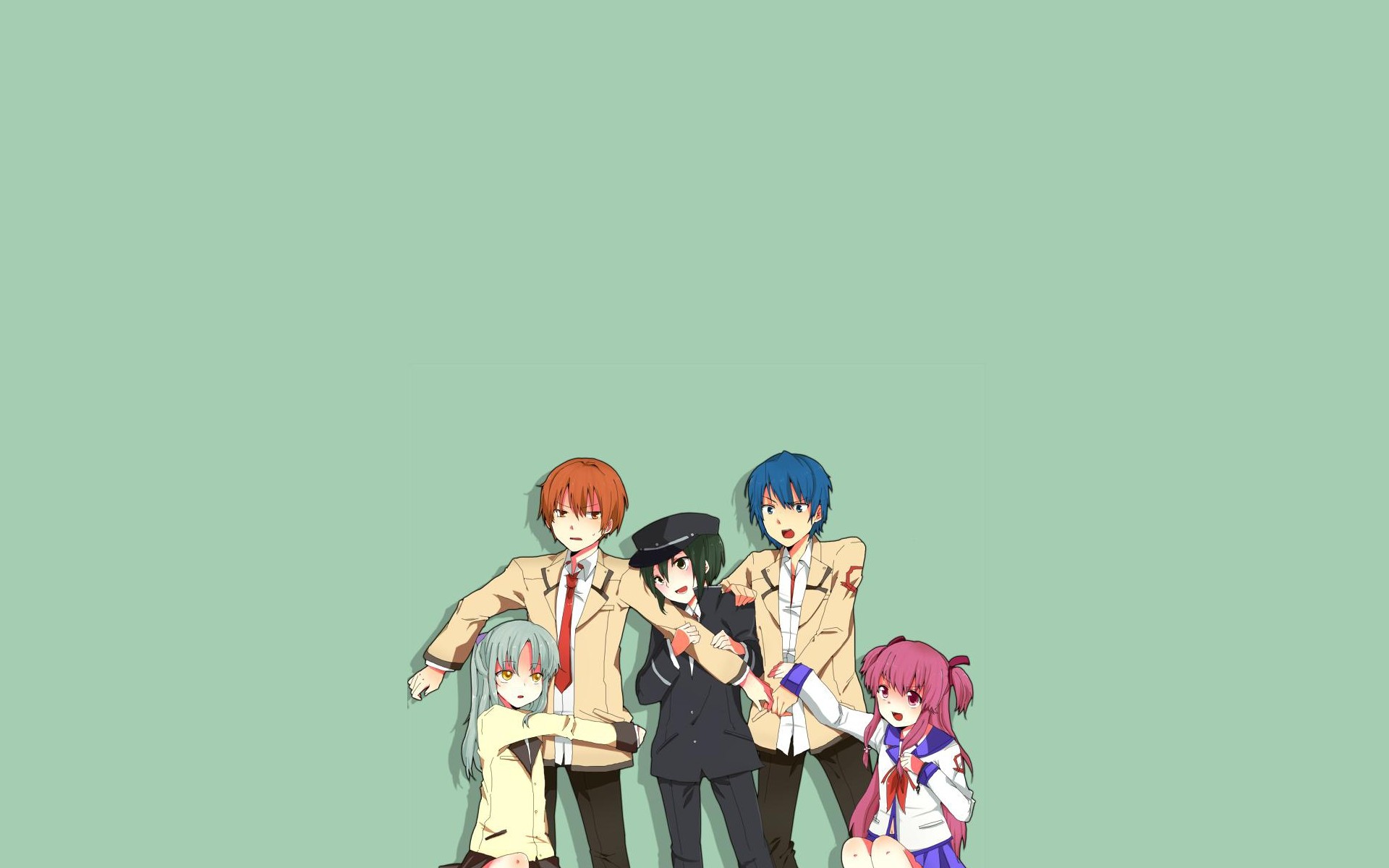 Kanade Tachibana Yui Angel Beats Yuzuru Otonashi Ayato Naoi Hinata Hideki 1920x1200