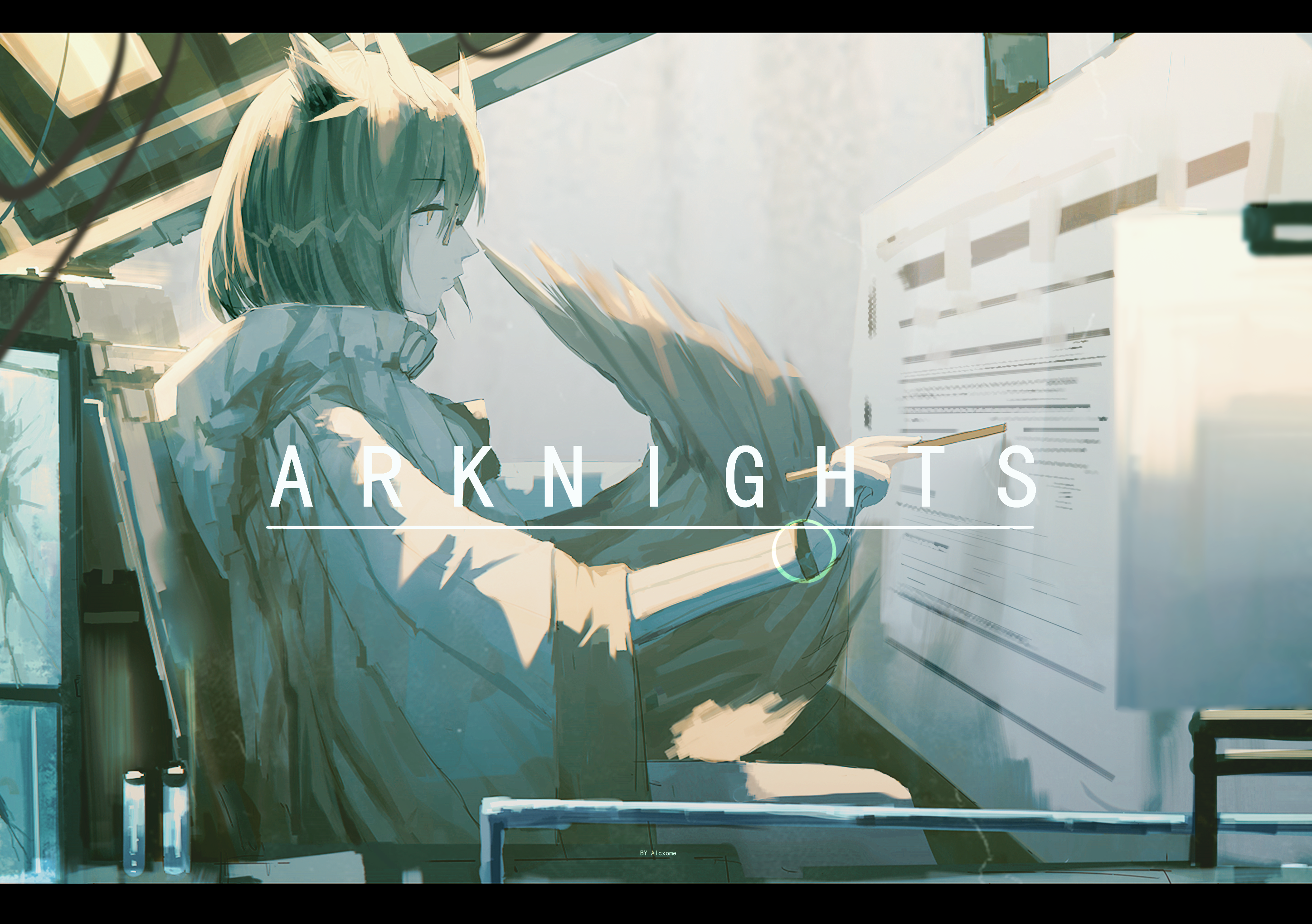 Anime Anime Girls Arknights Alcxome Silence Arknights 2894x2039