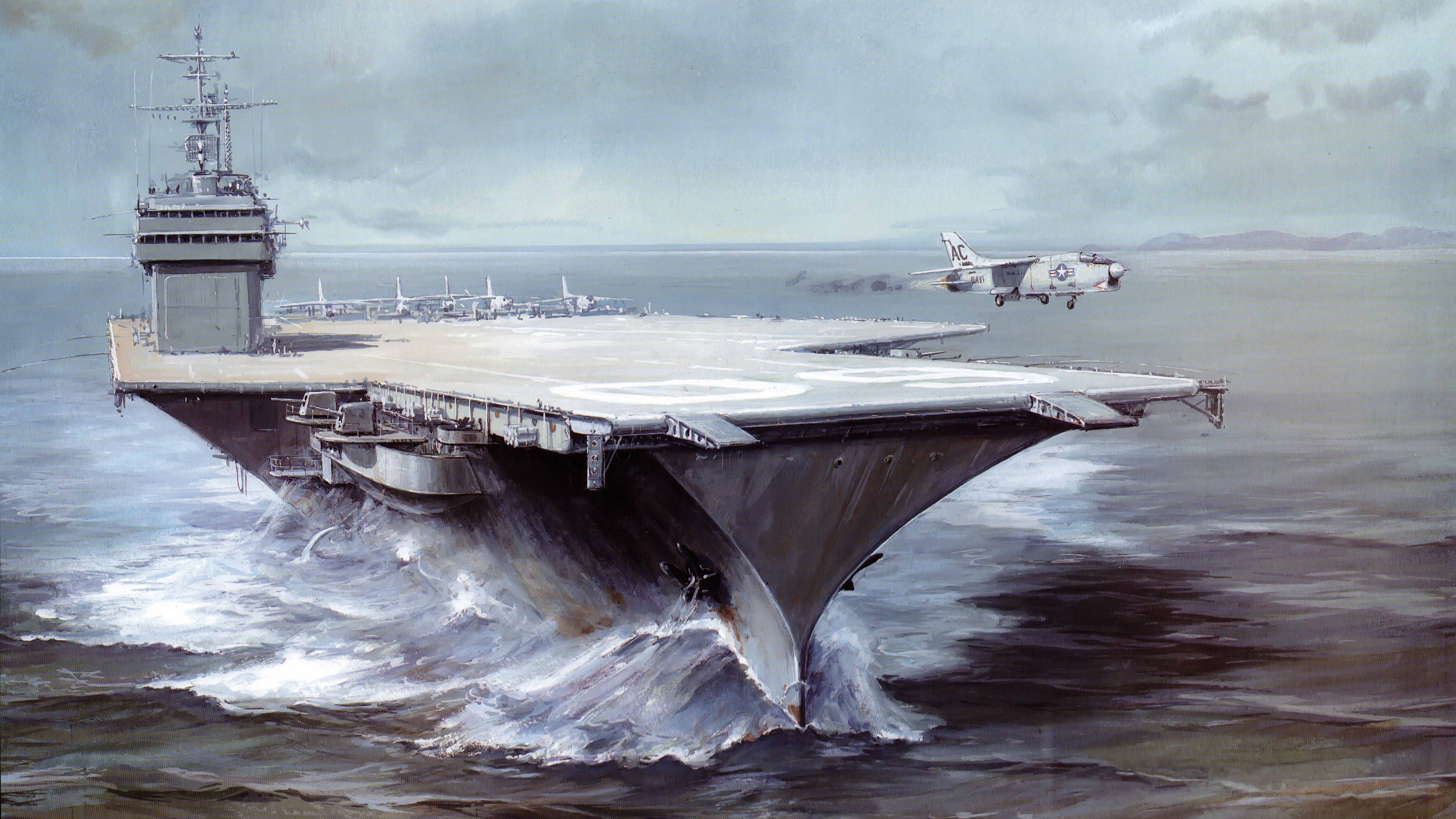 Aircraft Carrier USS Saratoga CV 60 5500x3093